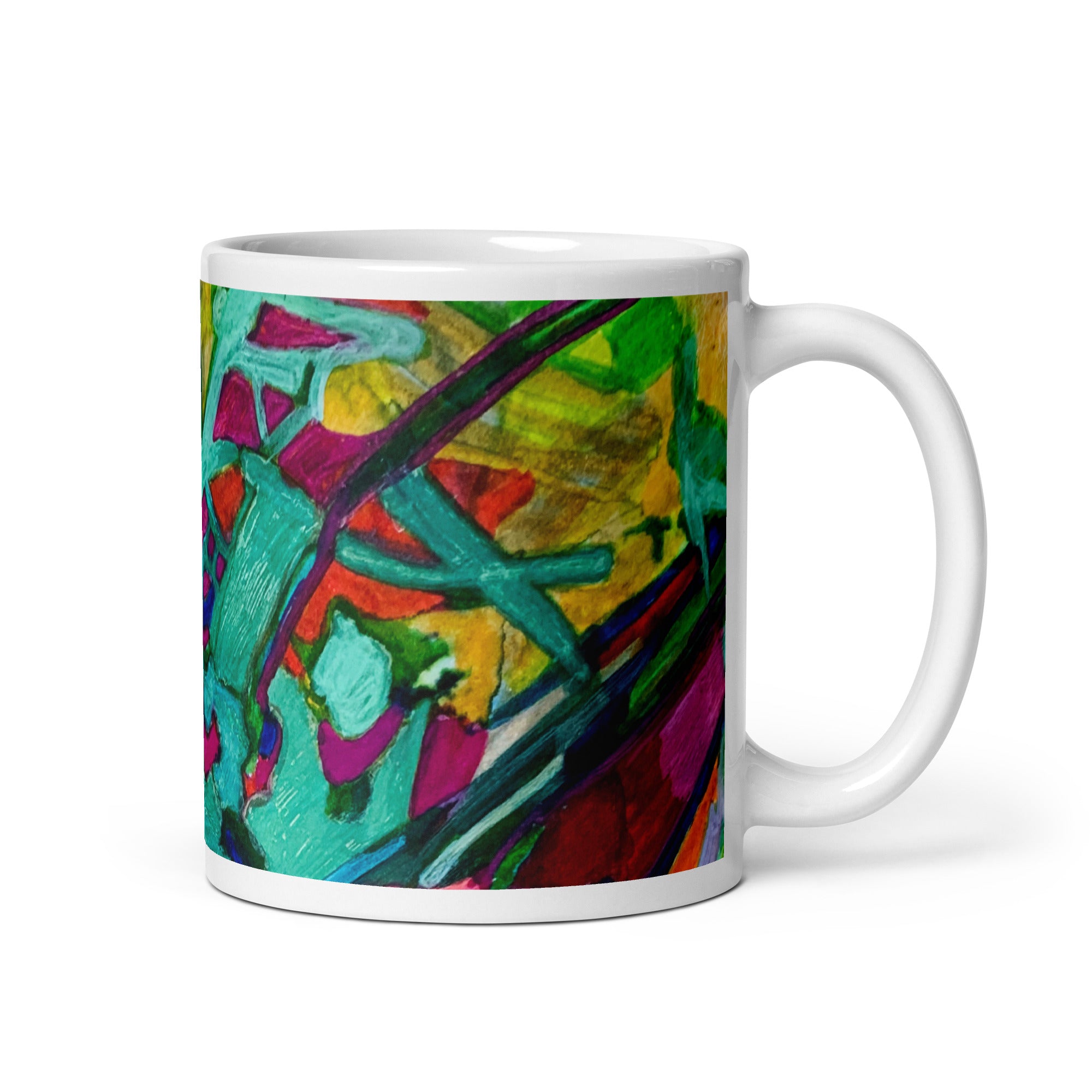 Overgrown Bridge Abstract Mug