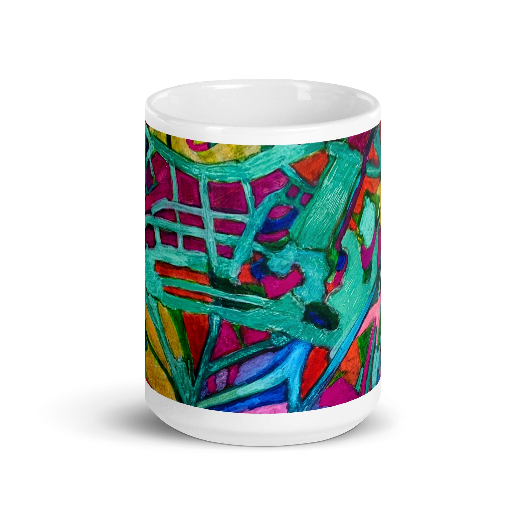 Overgrown Bridge Abstract Mug