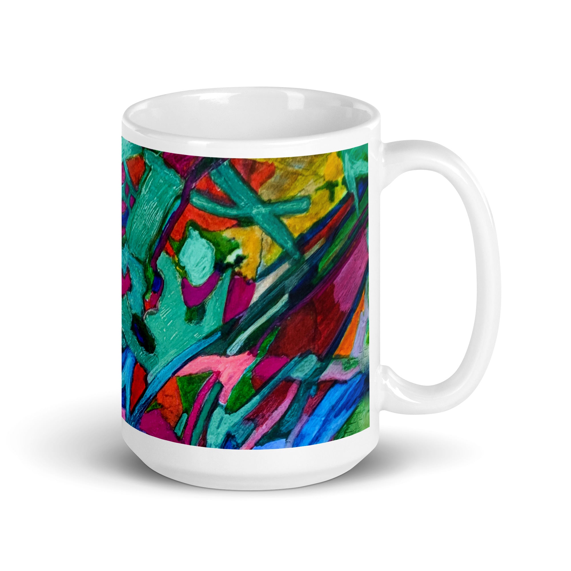 Overgrown Bridge Abstract Mug