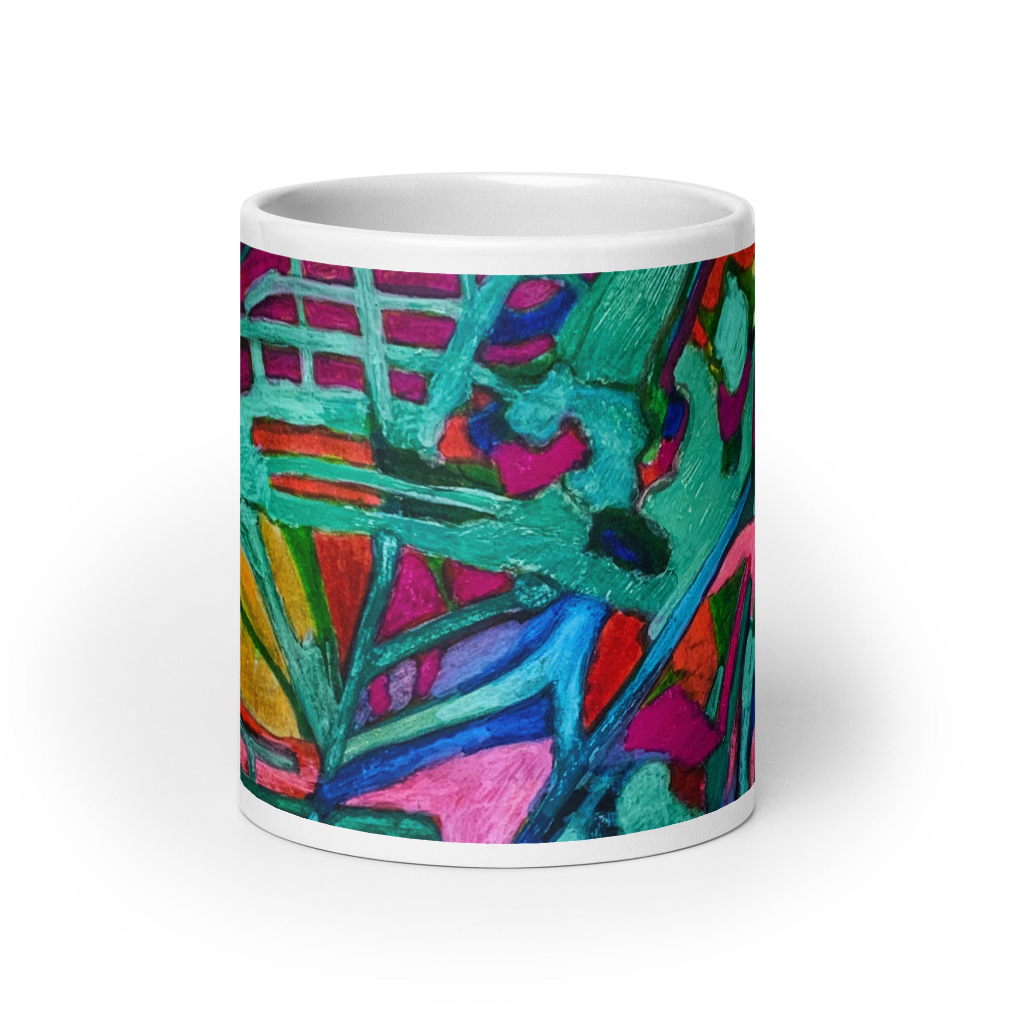 Overgrown Bridge Abstract Mug