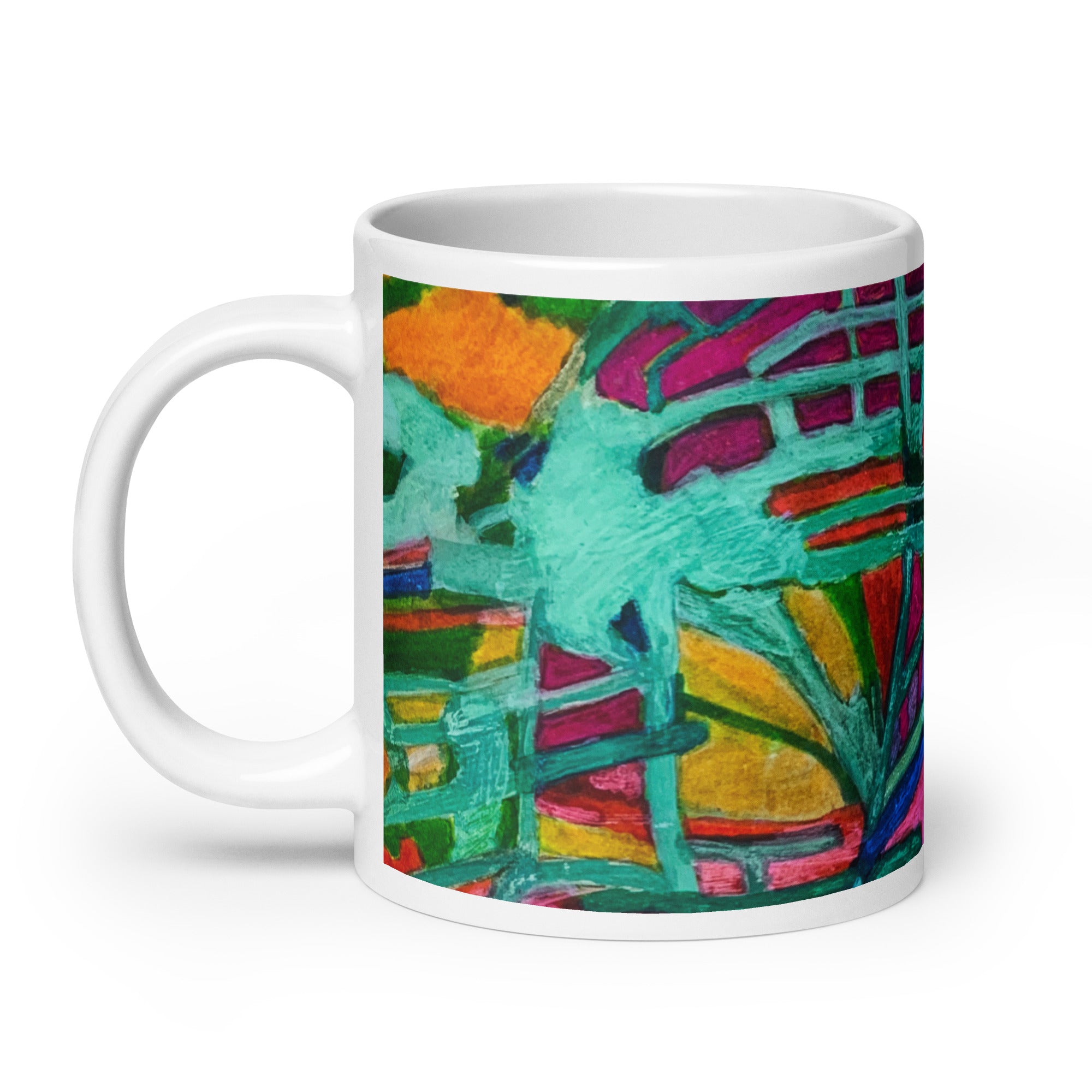 Overgrown Bridge Abstract Mug