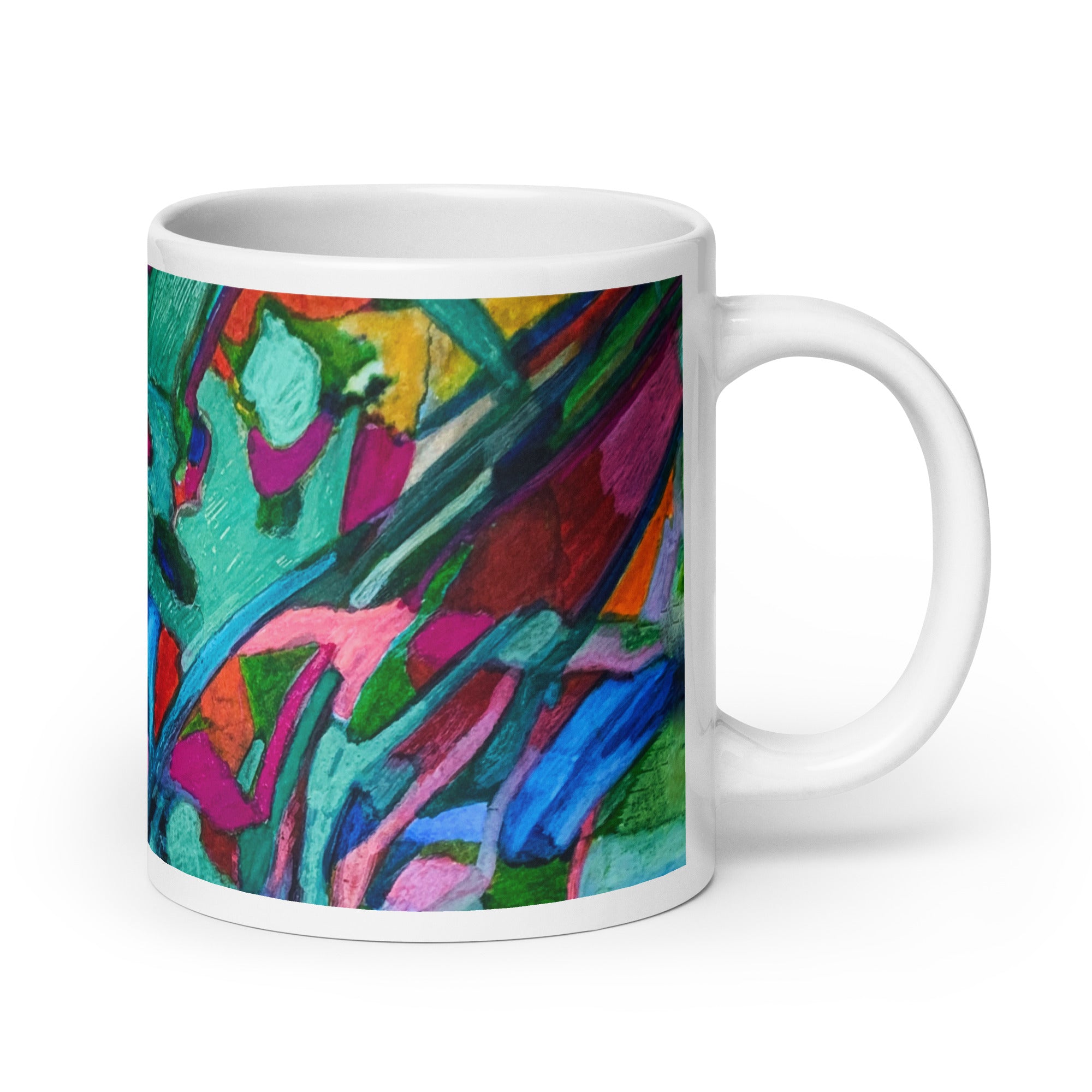 Overgrown Bridge Abstract Mug