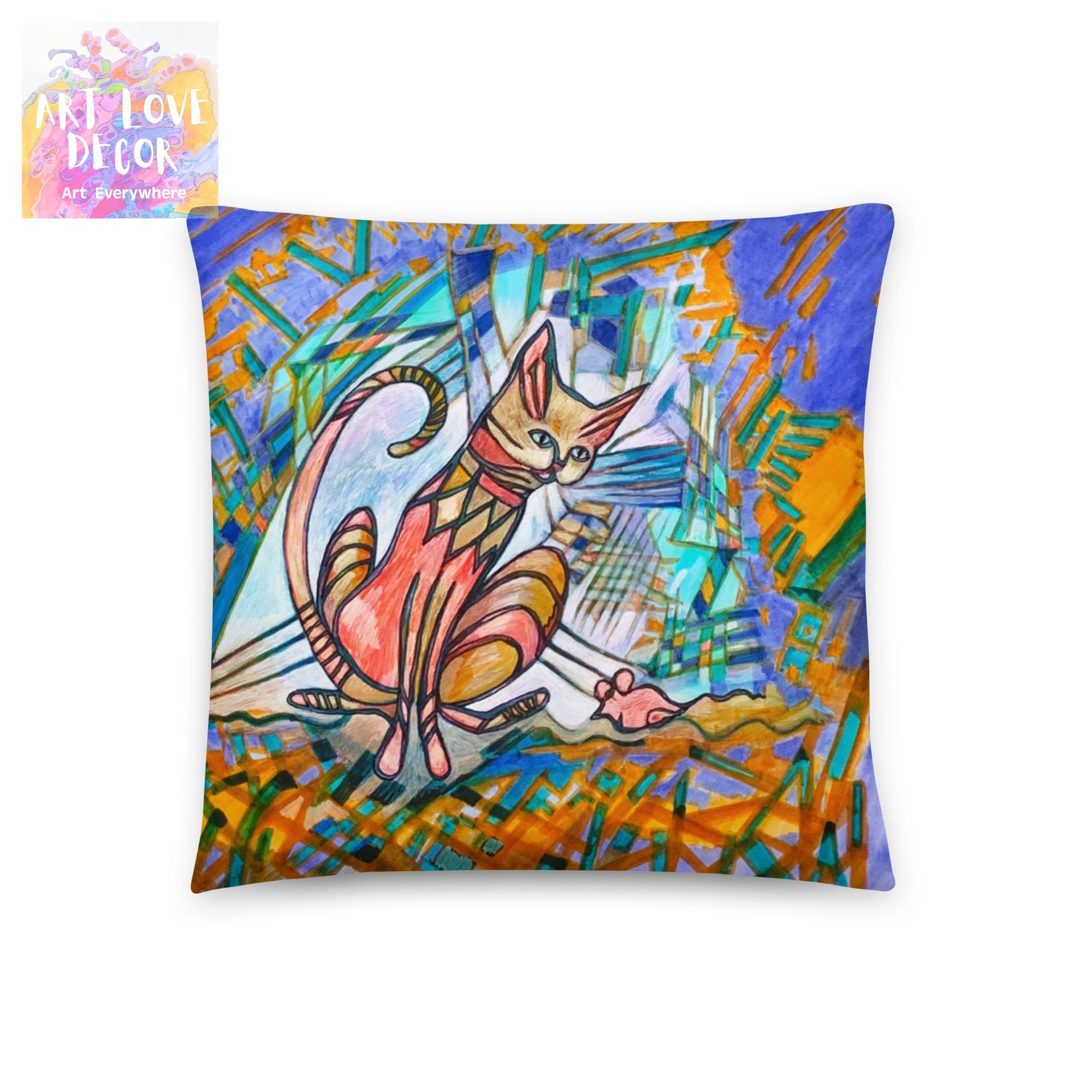 Mouser Cat Pillow - Art Love Decor