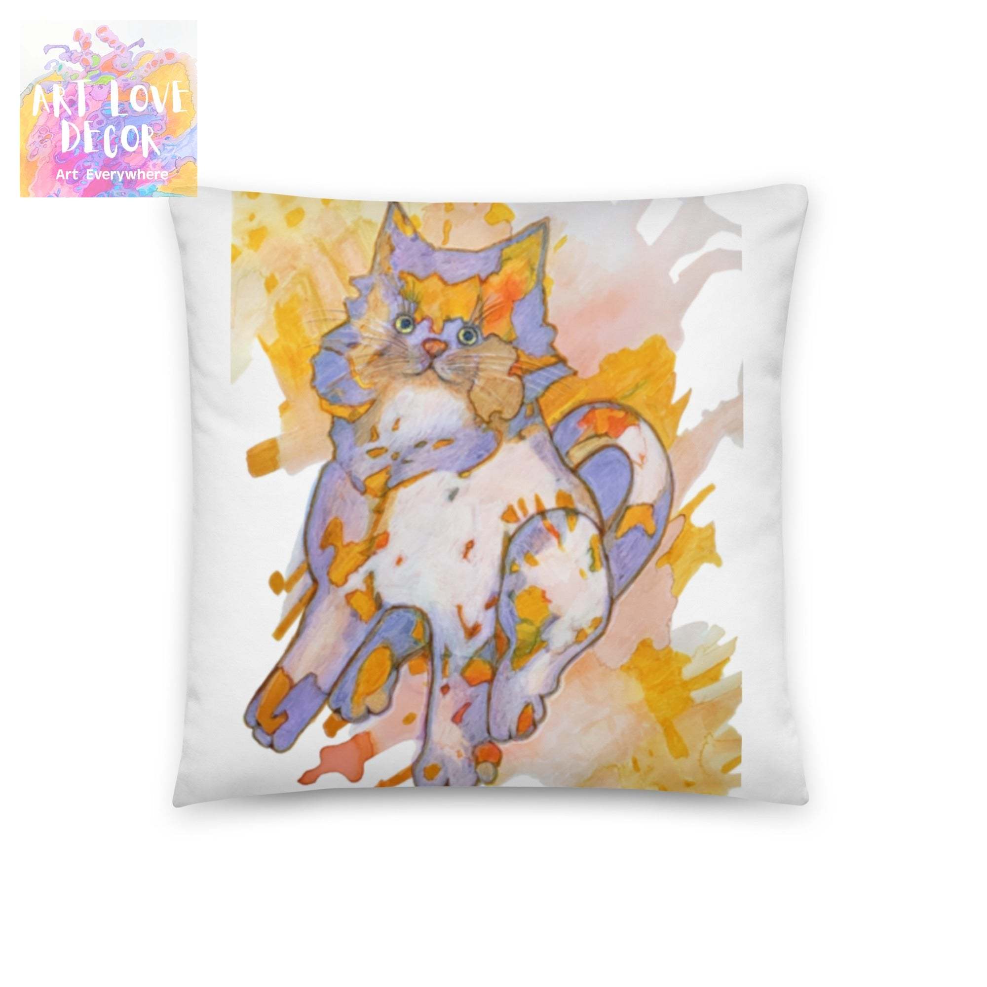 Fluff Cat Pillow - Art Love Decor