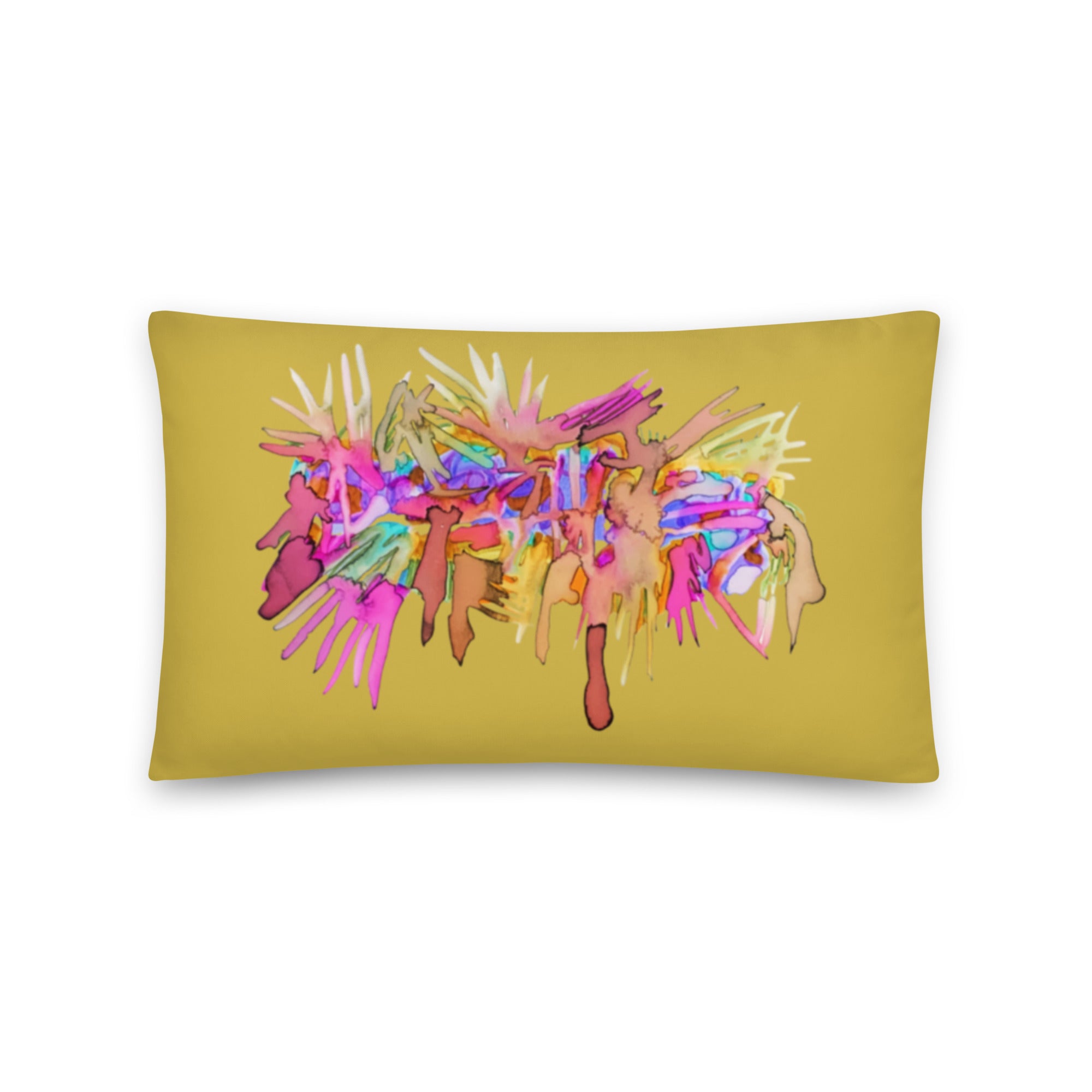 Caterpillar Abstract Pillow - Art Love Decor