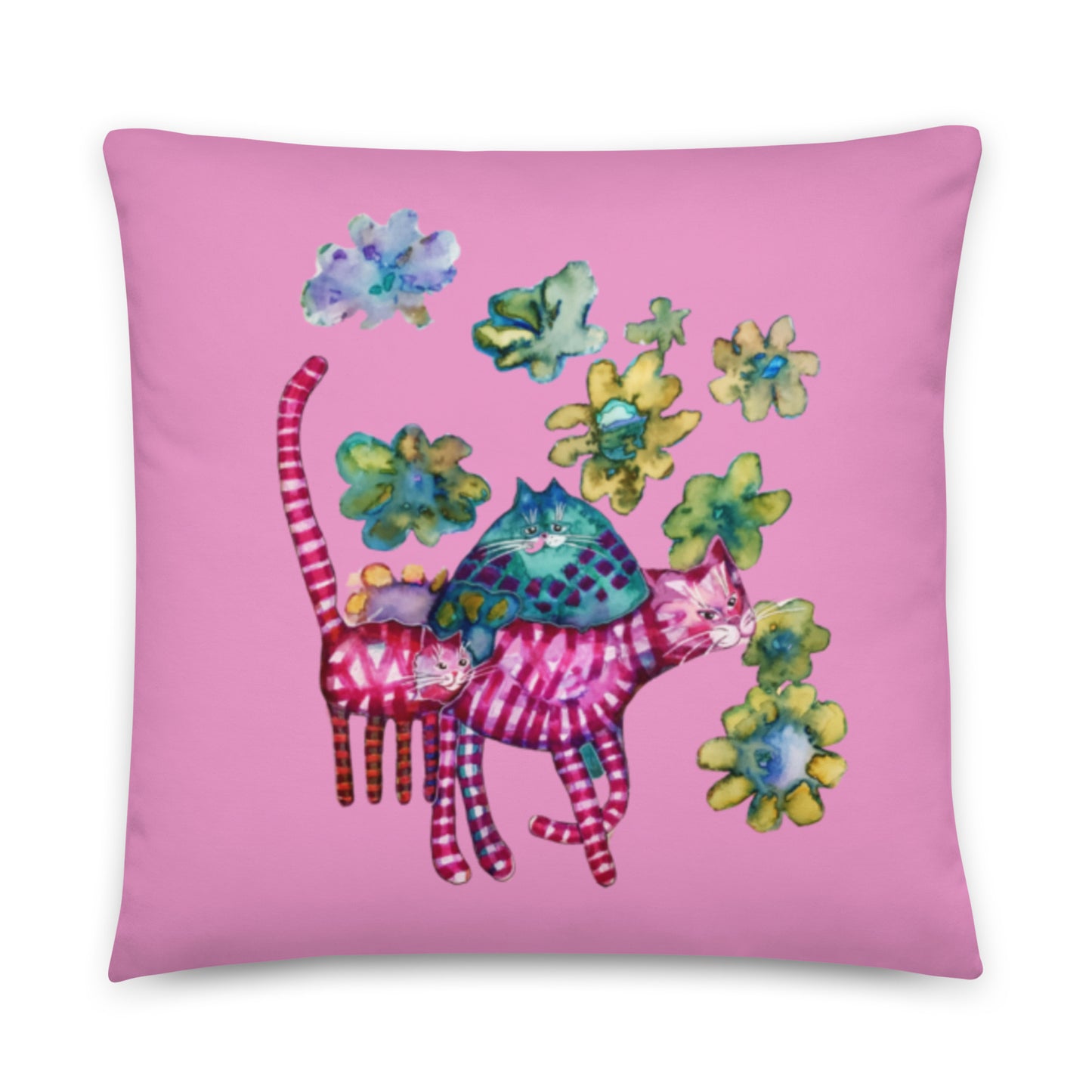 Three Cats Pillow
