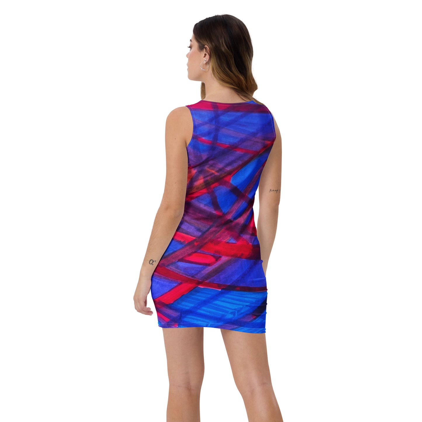 Hanging Around Abstract Dress - Art Love Decor