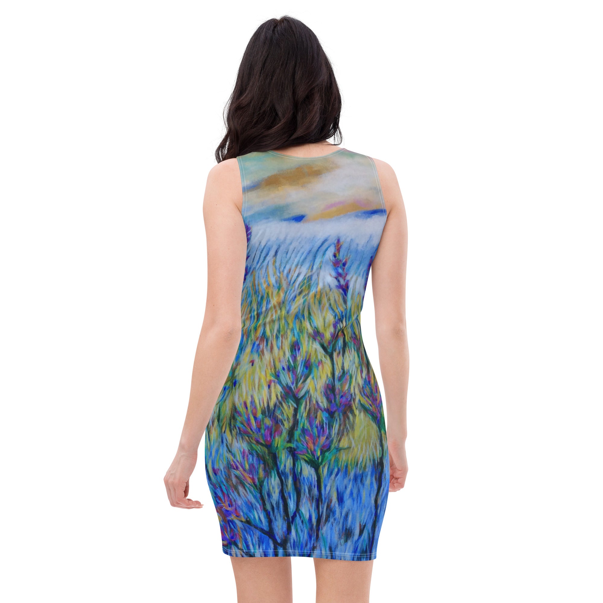 Blue Thistle Women's Dress - Art Love Decor