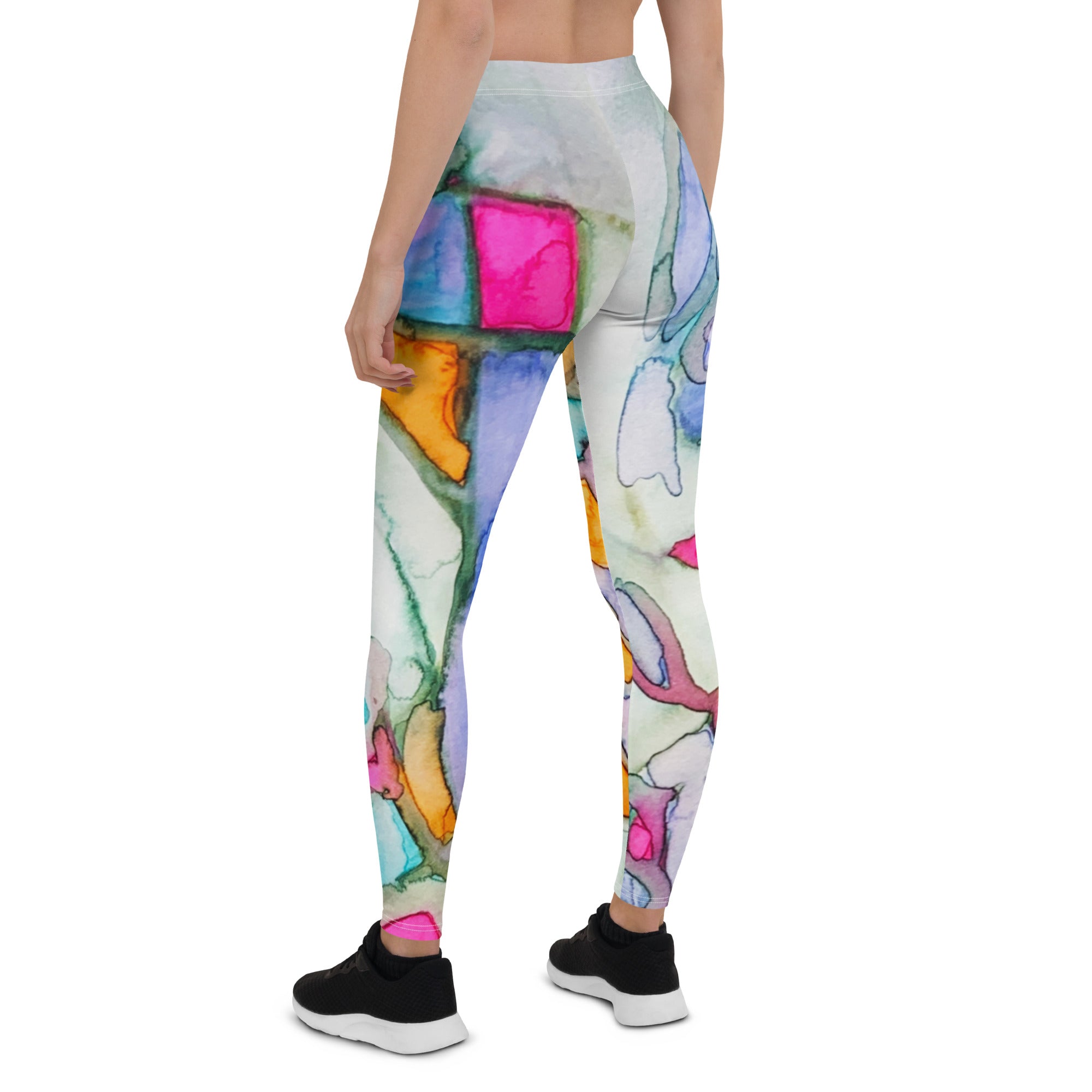 Backtracking Abstract Leggings - Art Love Decor