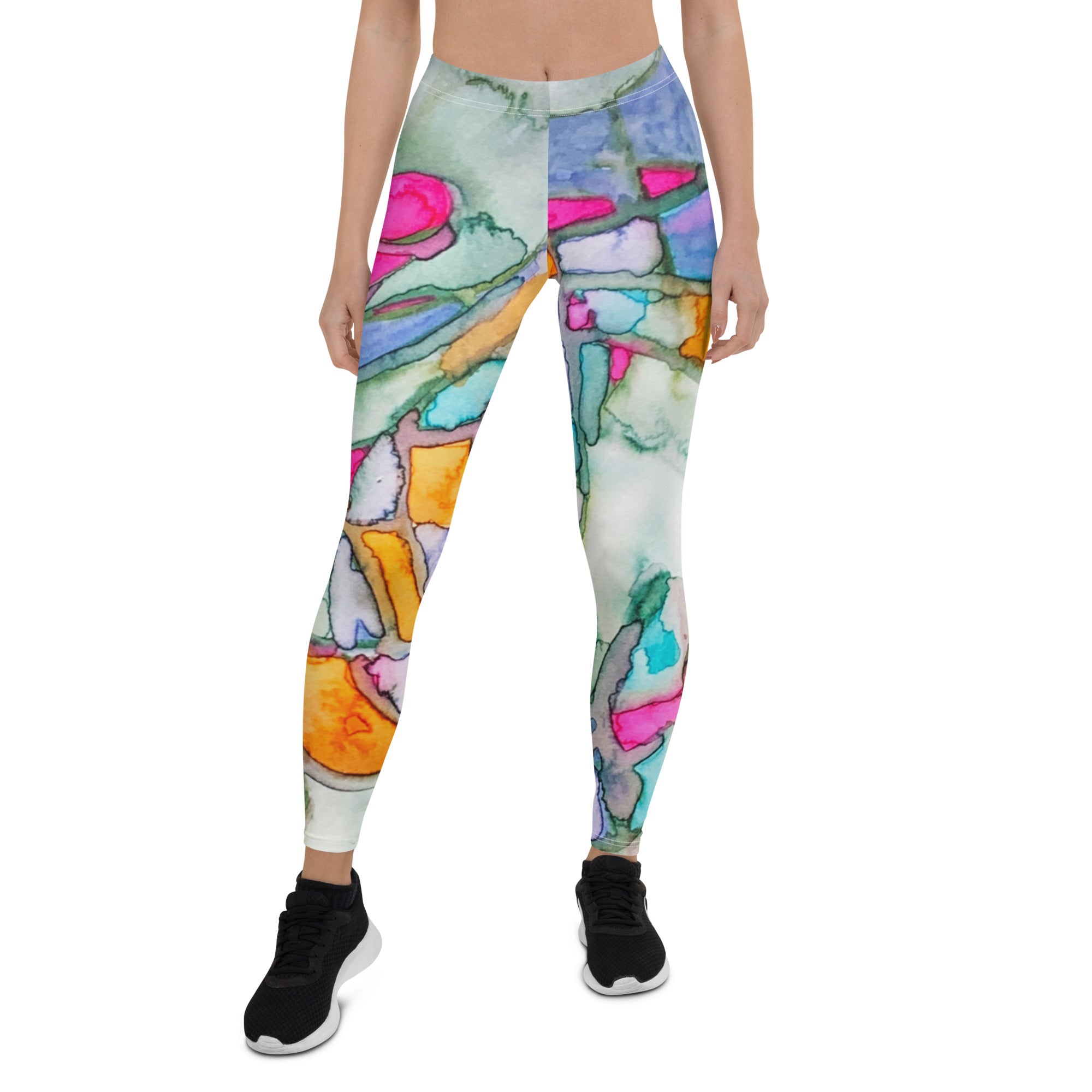 Backtracking Abstract Leggings - Art Love Decor