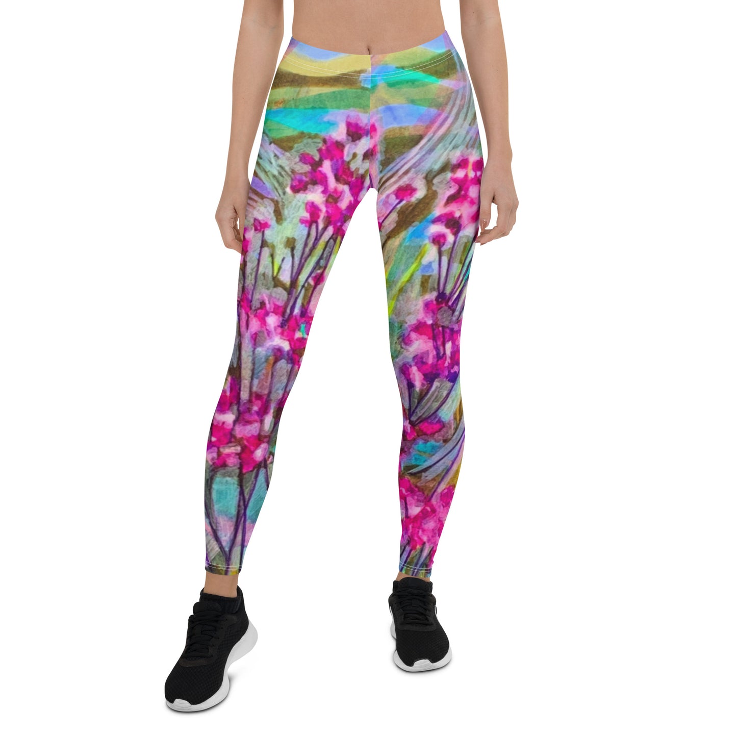 Blooming Pinks Abstract Leggings
