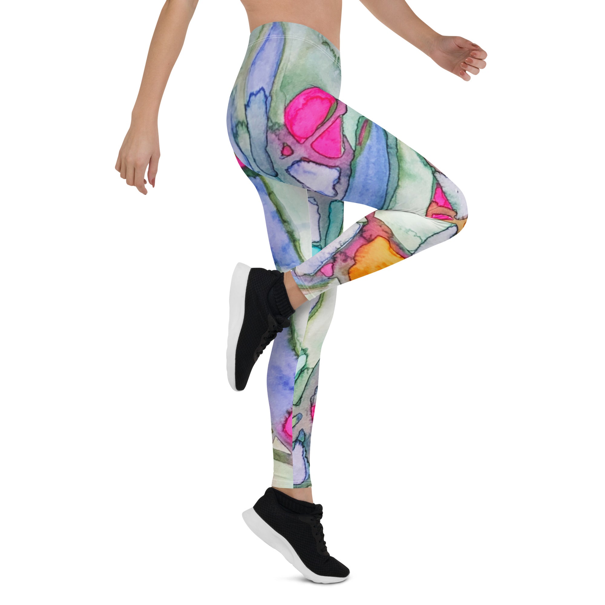 Backtracking Abstract Leggings - Art Love Decor