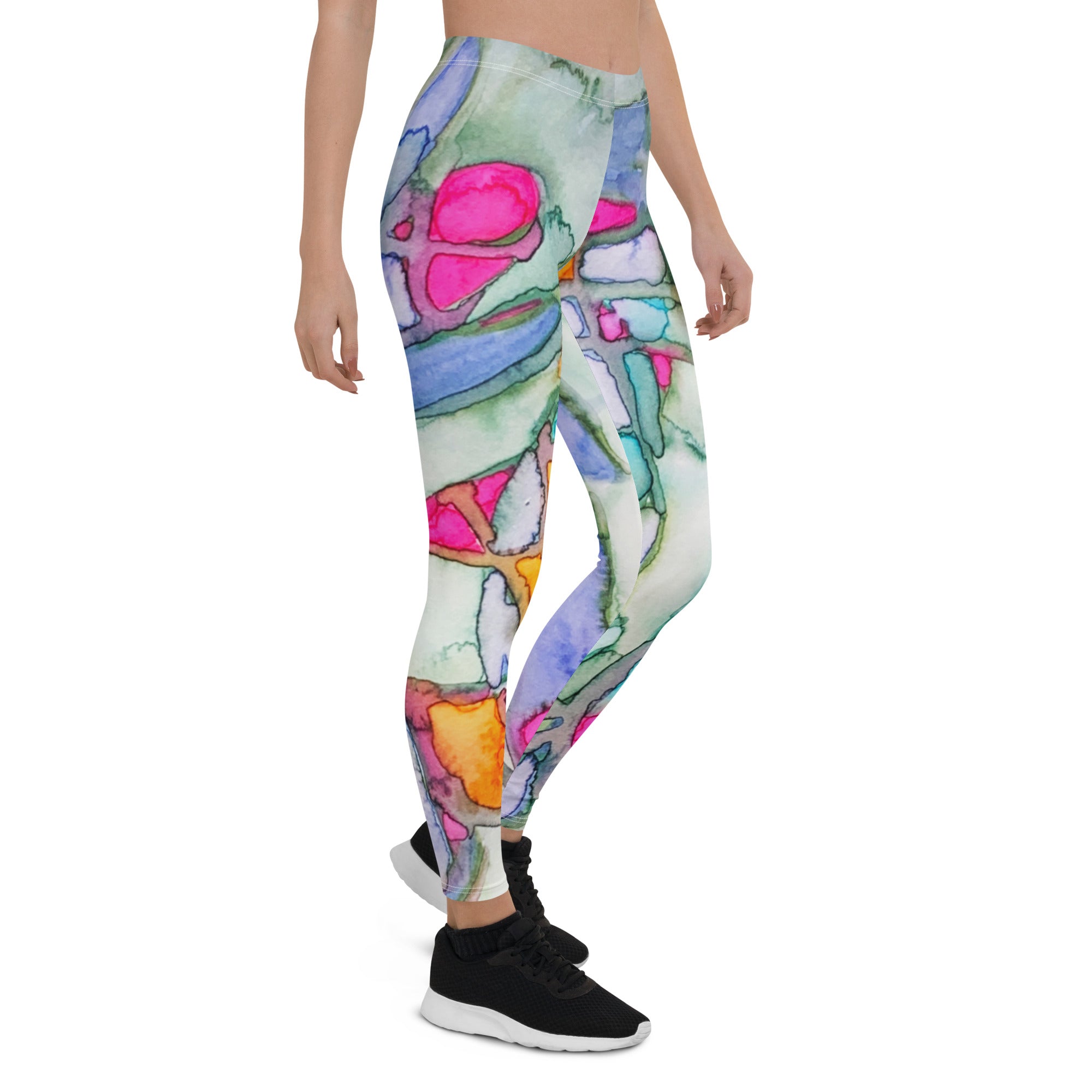 Backtracking Abstract Leggings - Art Love Decor