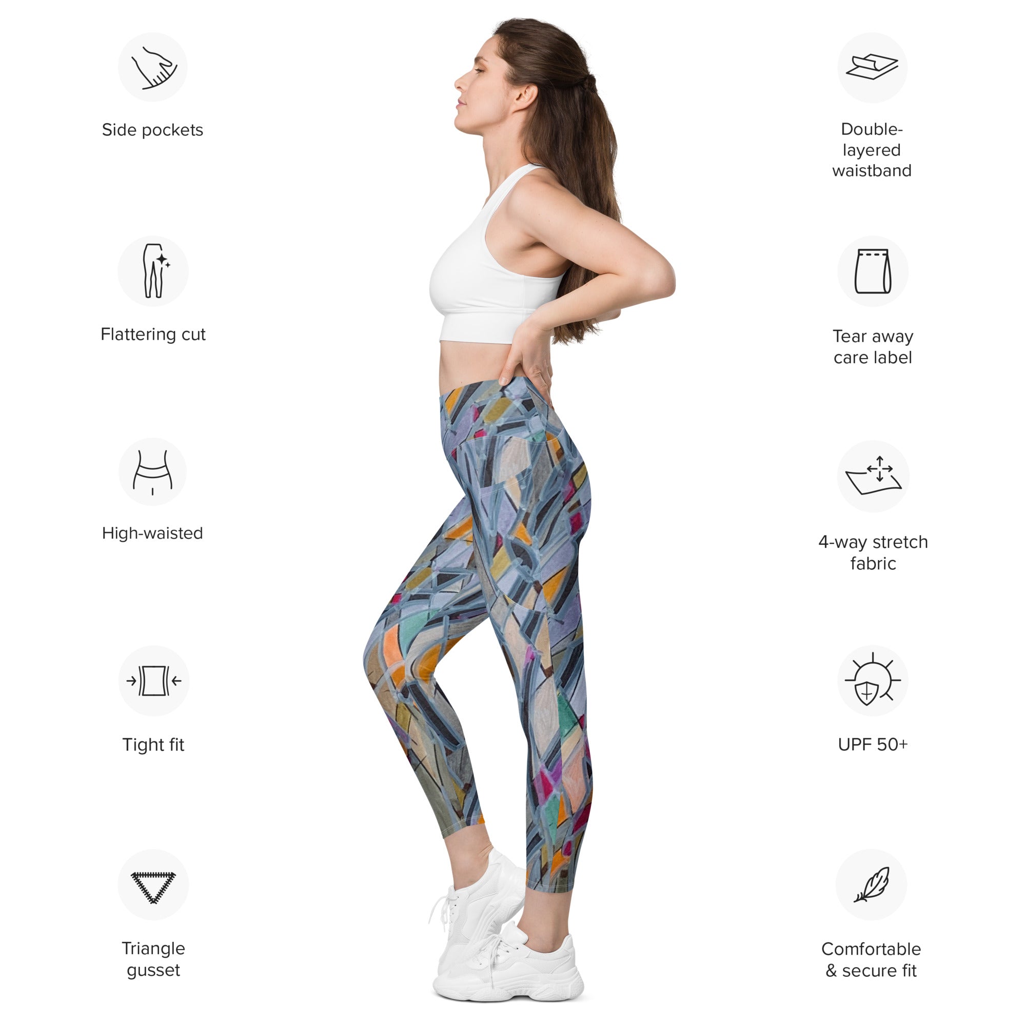 Sydney Opera Abstract Leggings with pockets - Art Love Decor