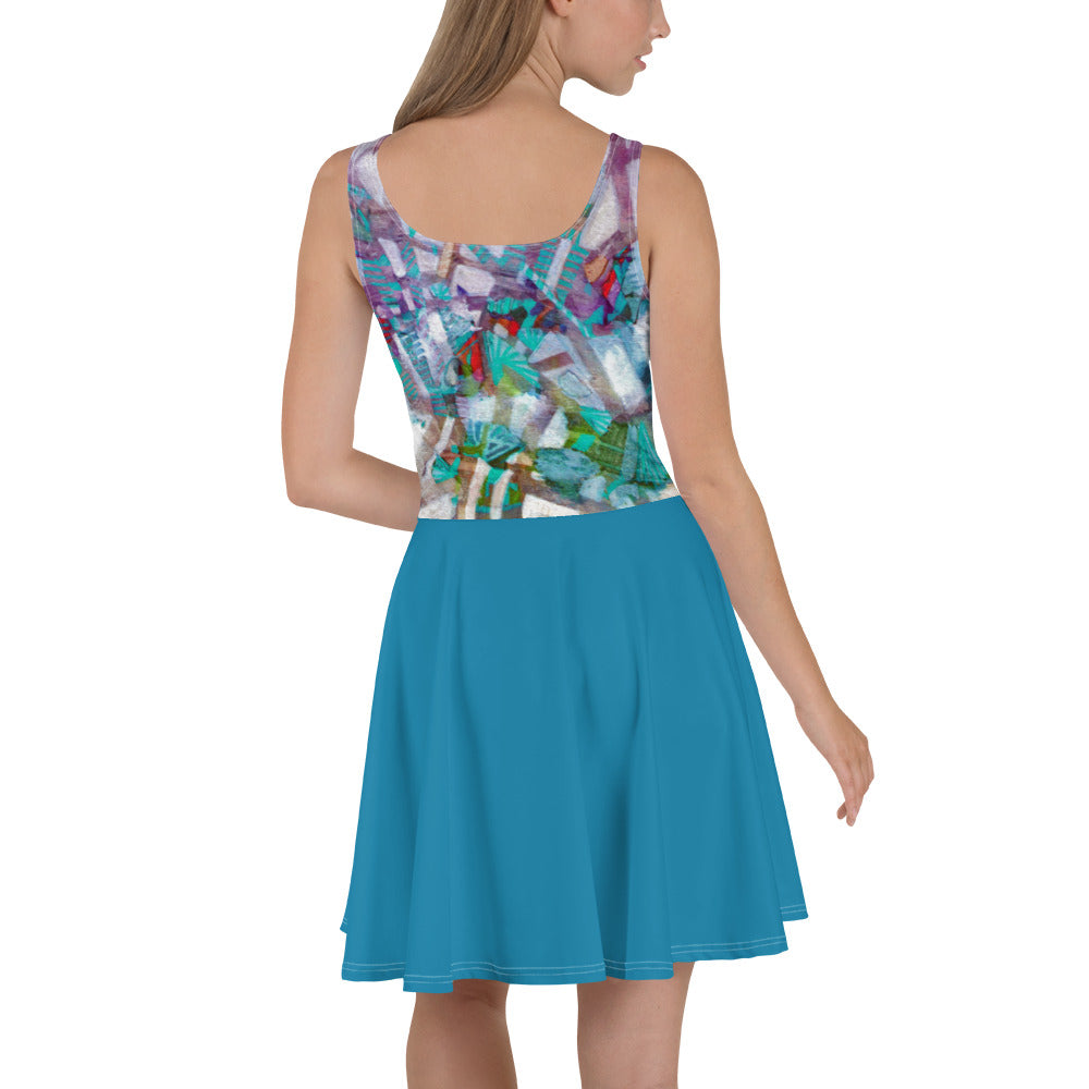 Rising Fog Skater Women's Dress - Art Love Decor