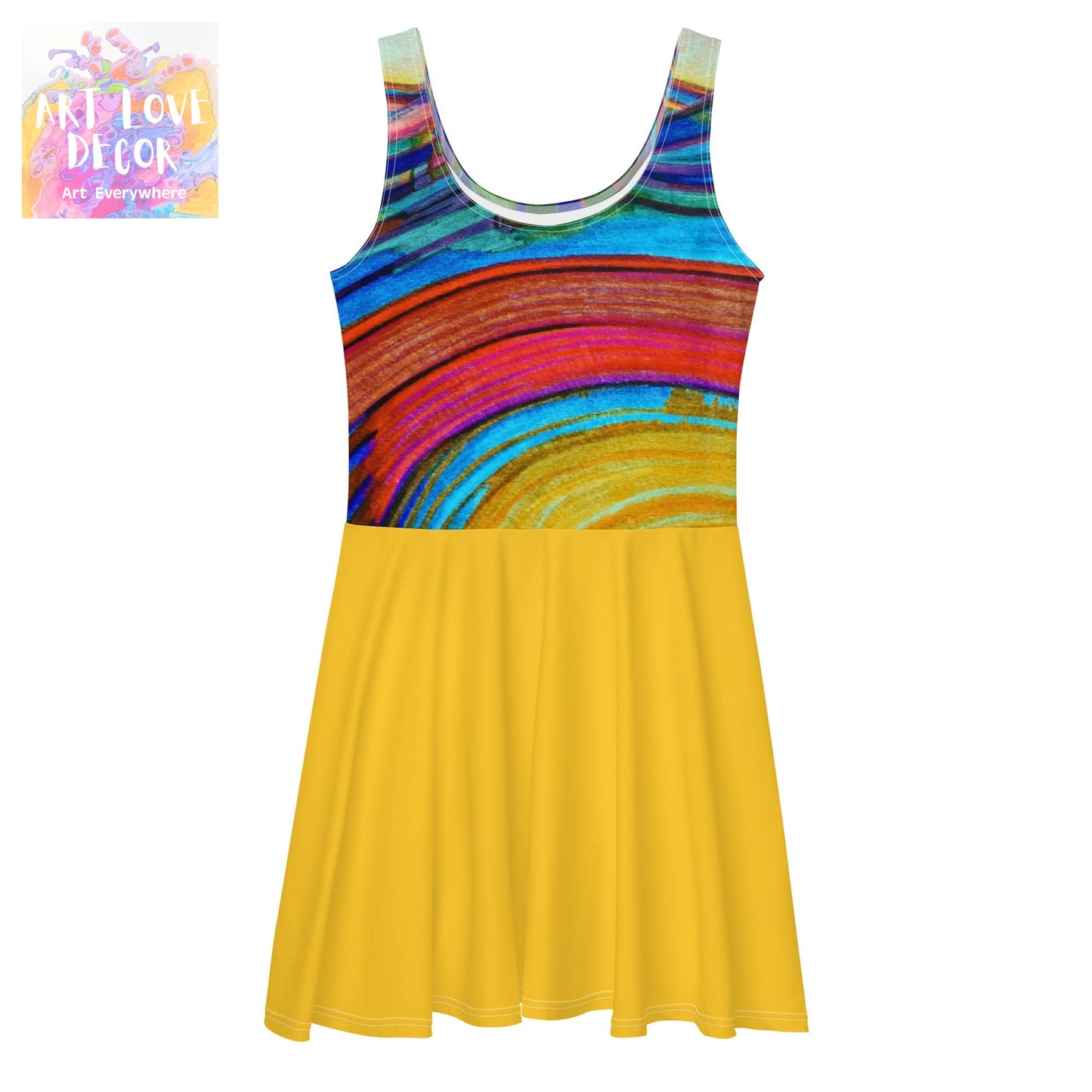 Sunset Skater Women's Dress - Art Love Decor