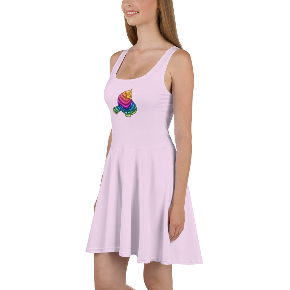 Rainbow Cat Skater Women's Dress - Art Love Decor