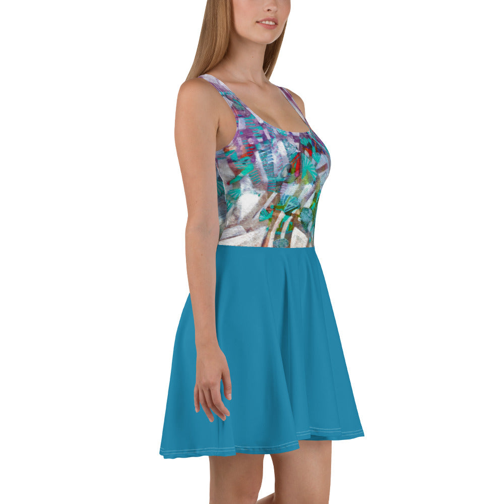 Rising Fog Skater Women's Dress - Art Love Decor