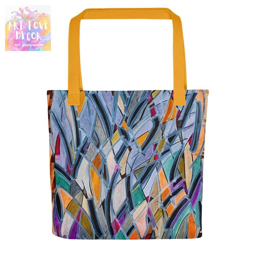 Abstract Sydney Opera Tote Bag - Art Love Decor