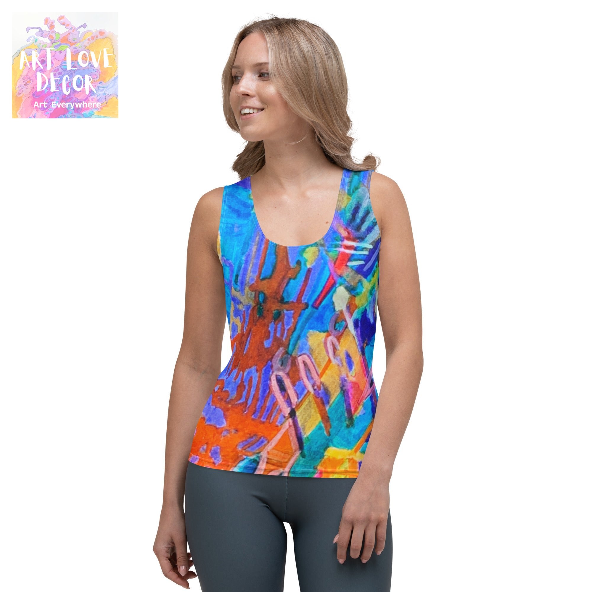 Ray of Hope Abstract Tank Top - Art Love Decor