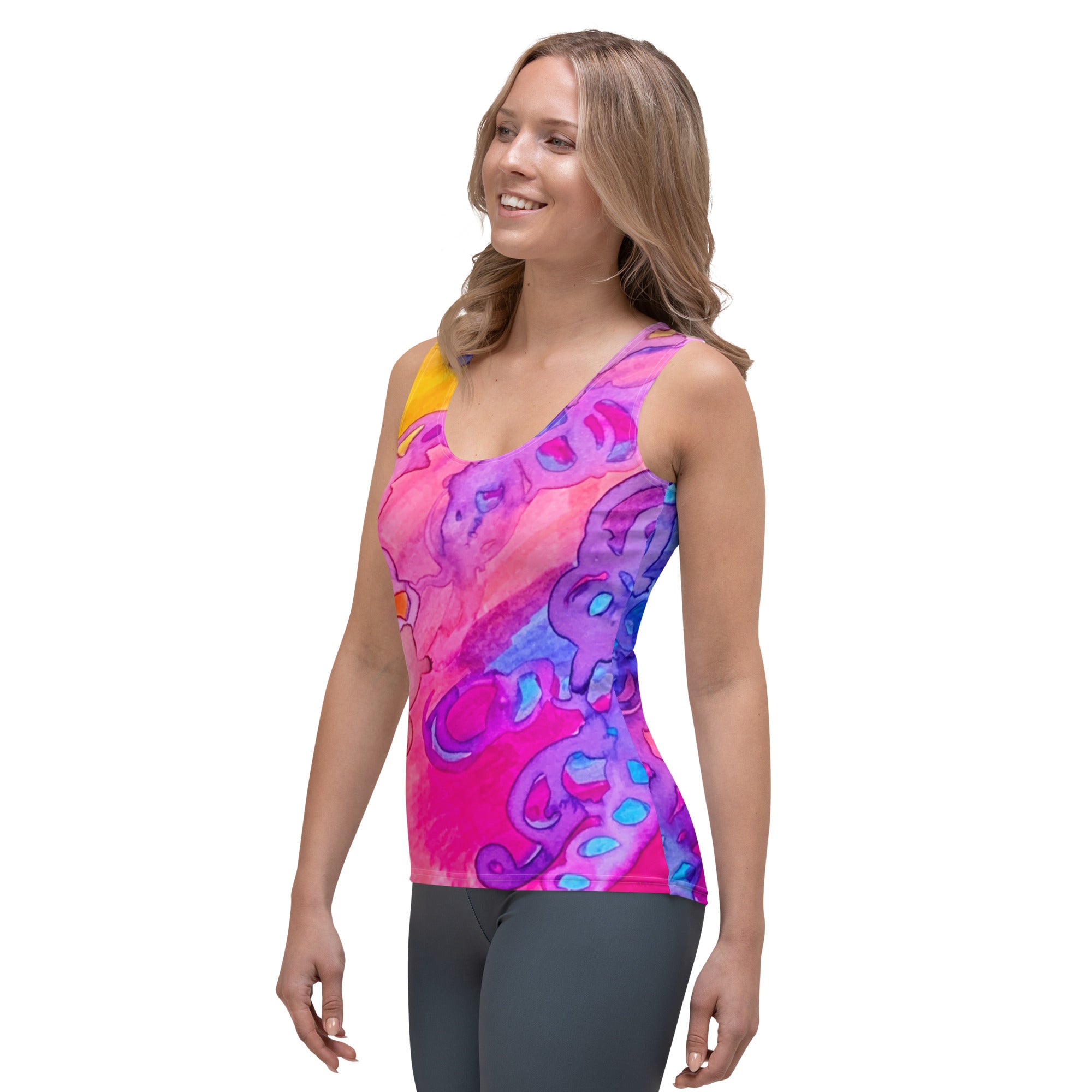 Carried Away Abstract Tank Top - Art Love Decor