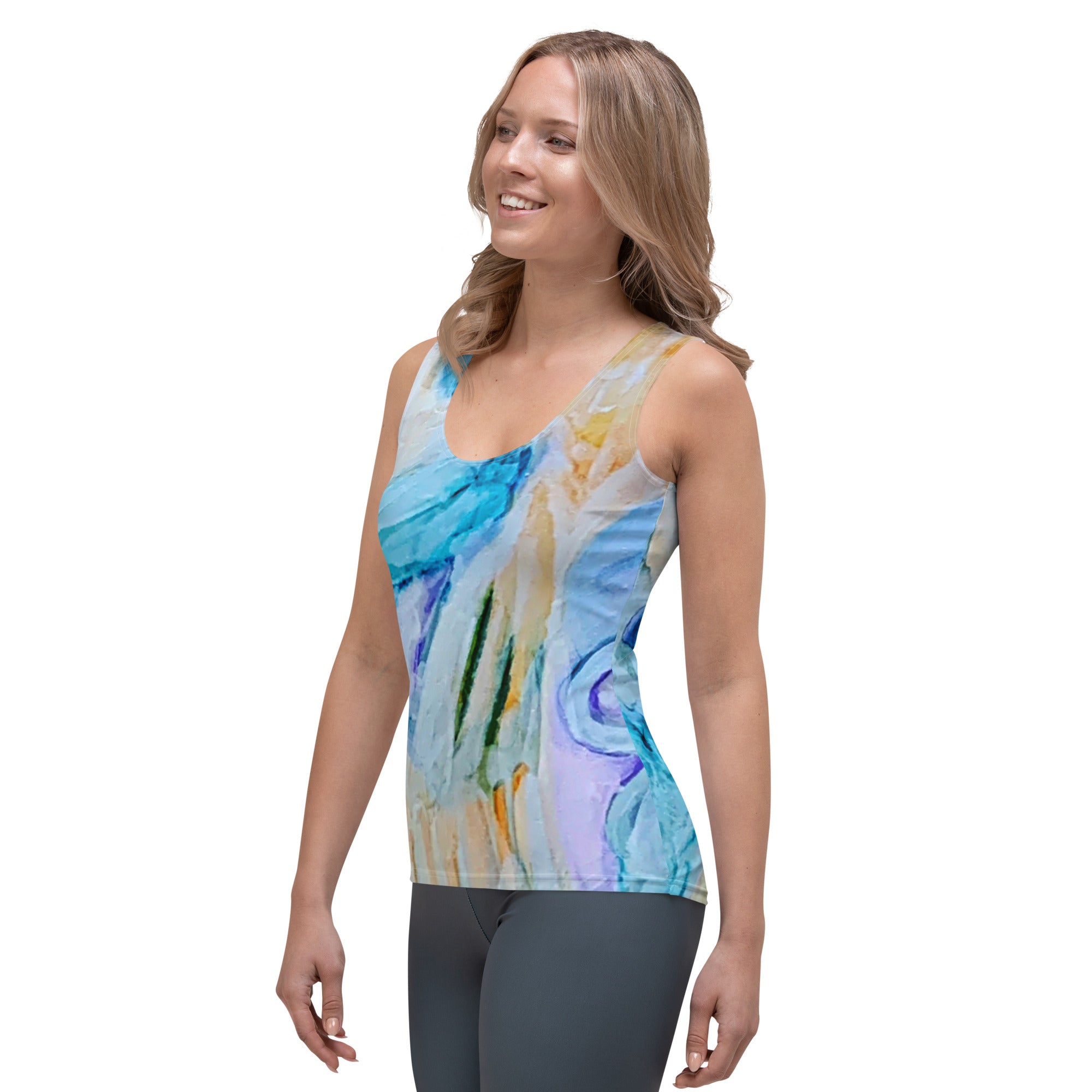 Softly Abstract Tank Top - Art Love Decor