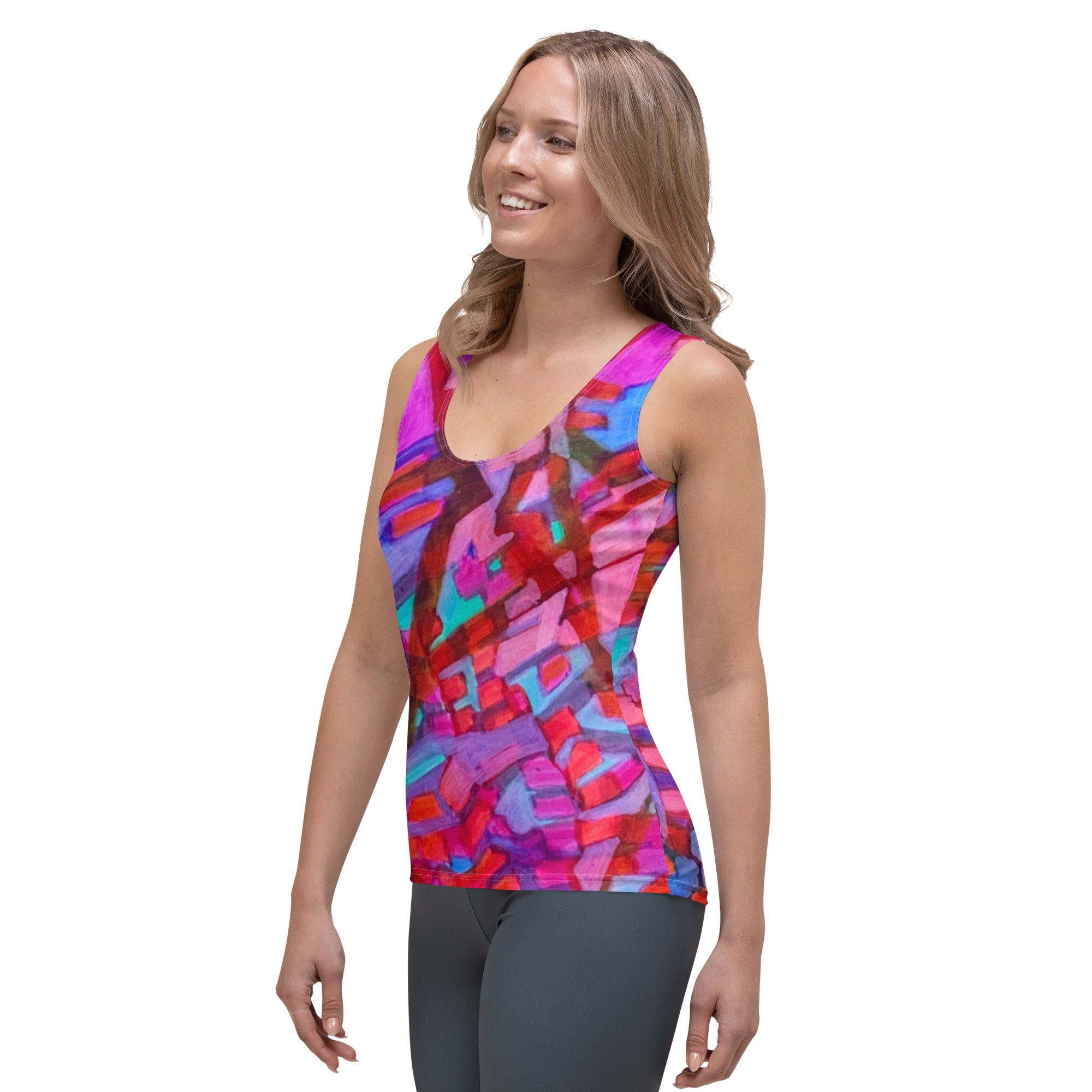 Separation Abstract Tank Top - Art Love Decor