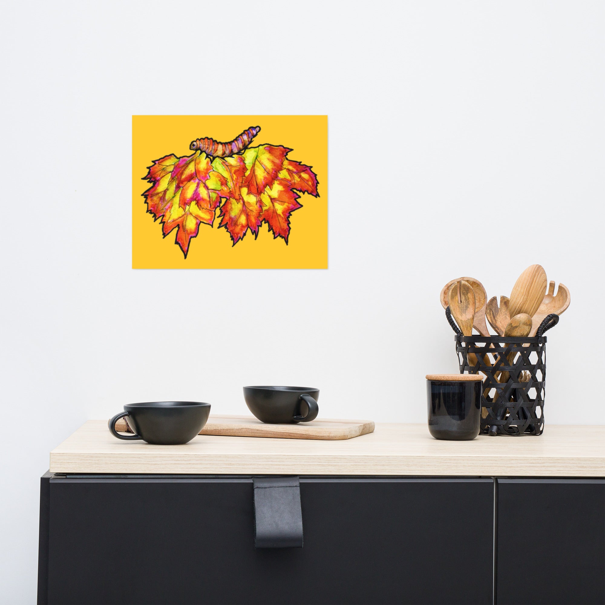 Fall Leaves Poster Unframed - Art Love Decor