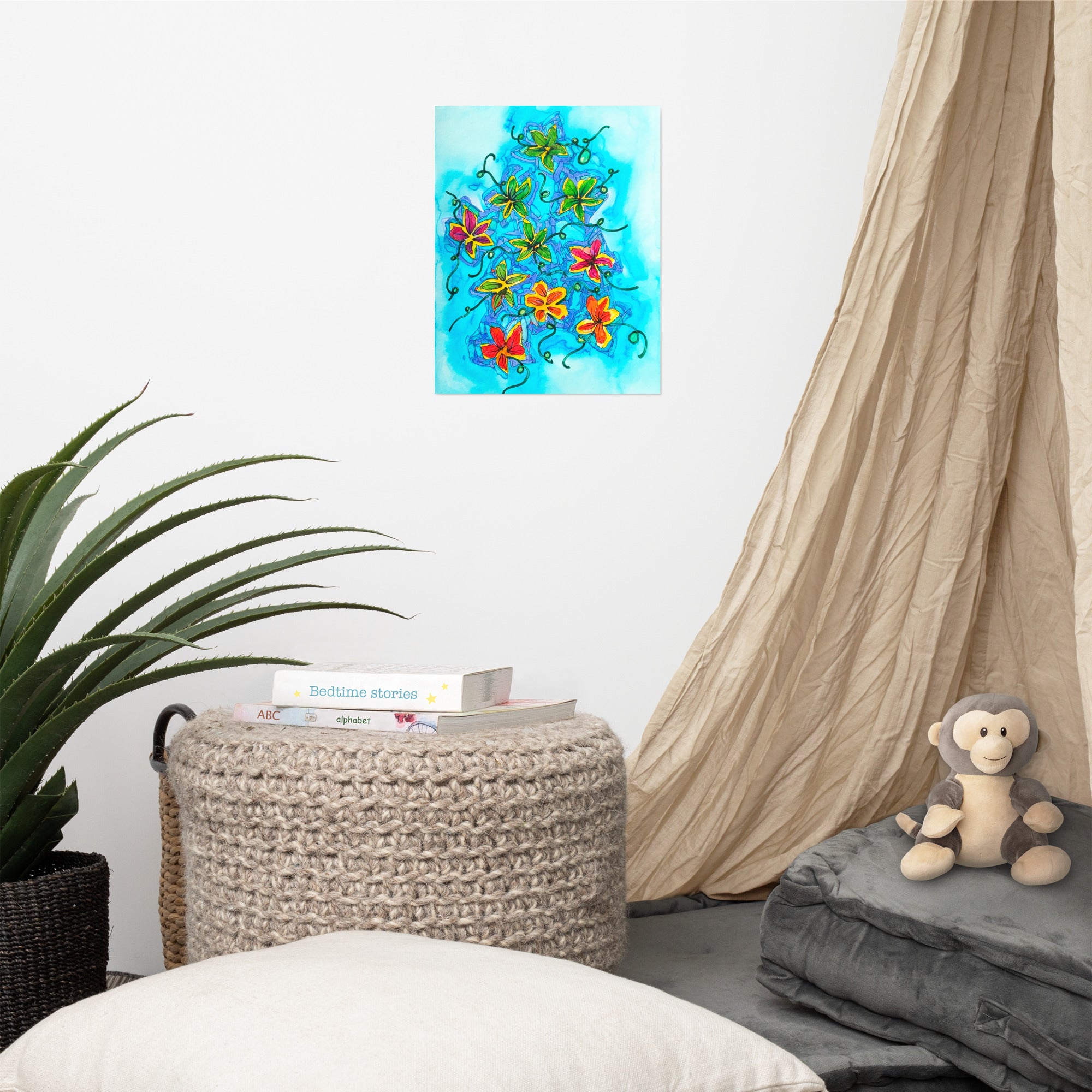 Flower Patch Poster Unframed - Art Love Decor