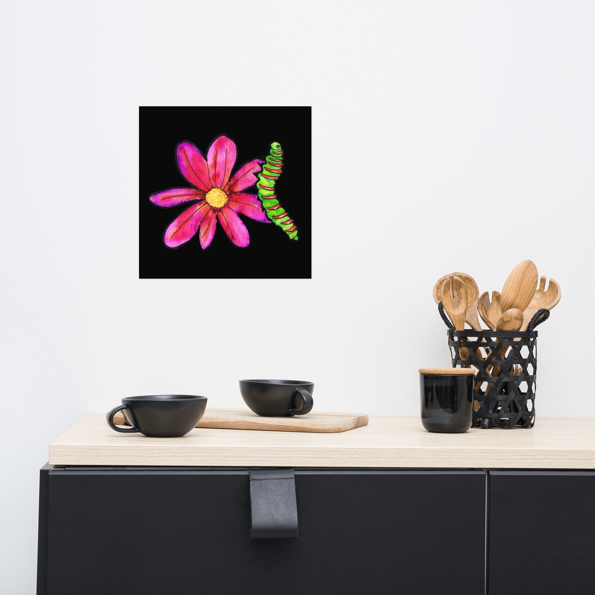 Night Flower Poster Unframed - Art Love Decor