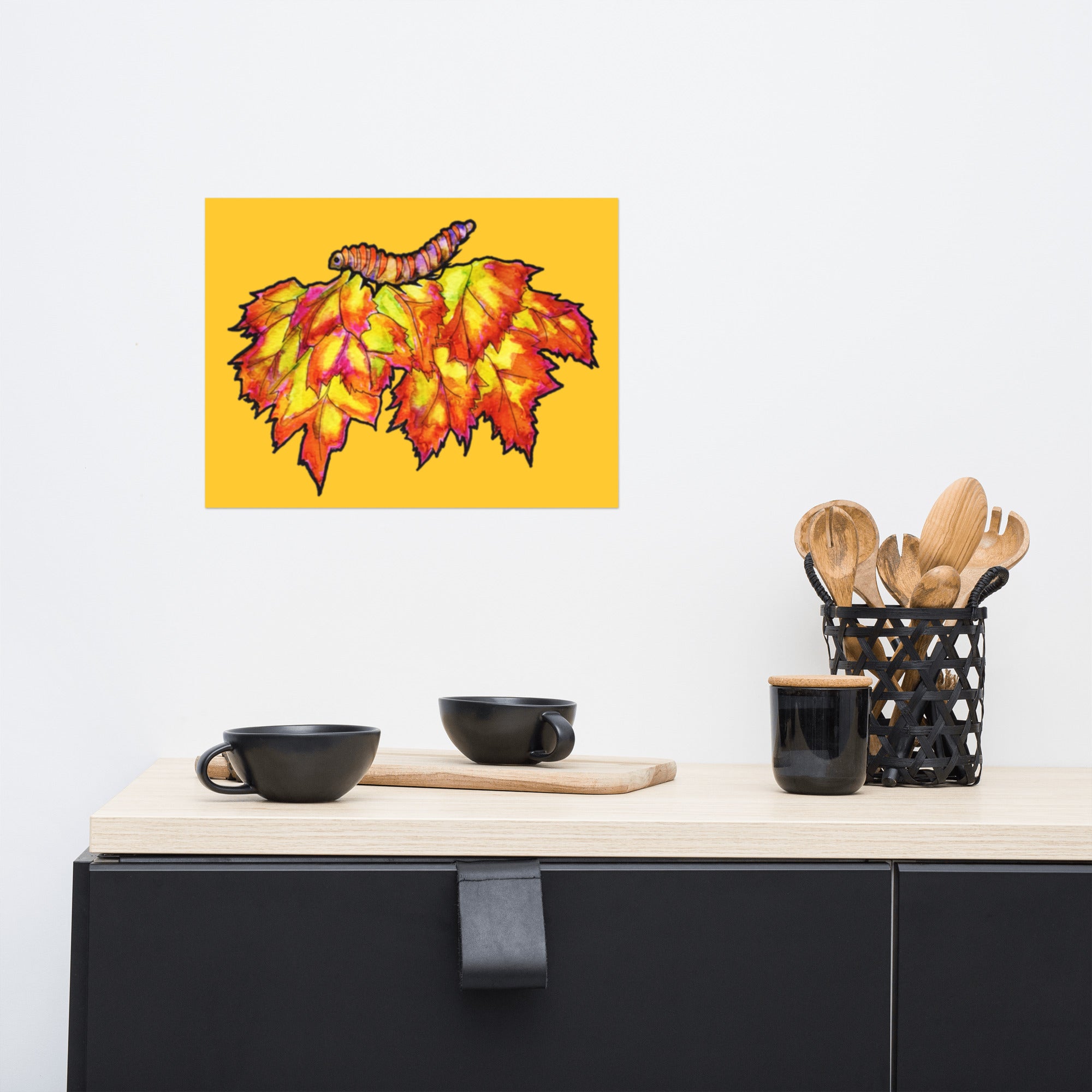 Fall Leaves Poster Unframed - Art Love Decor