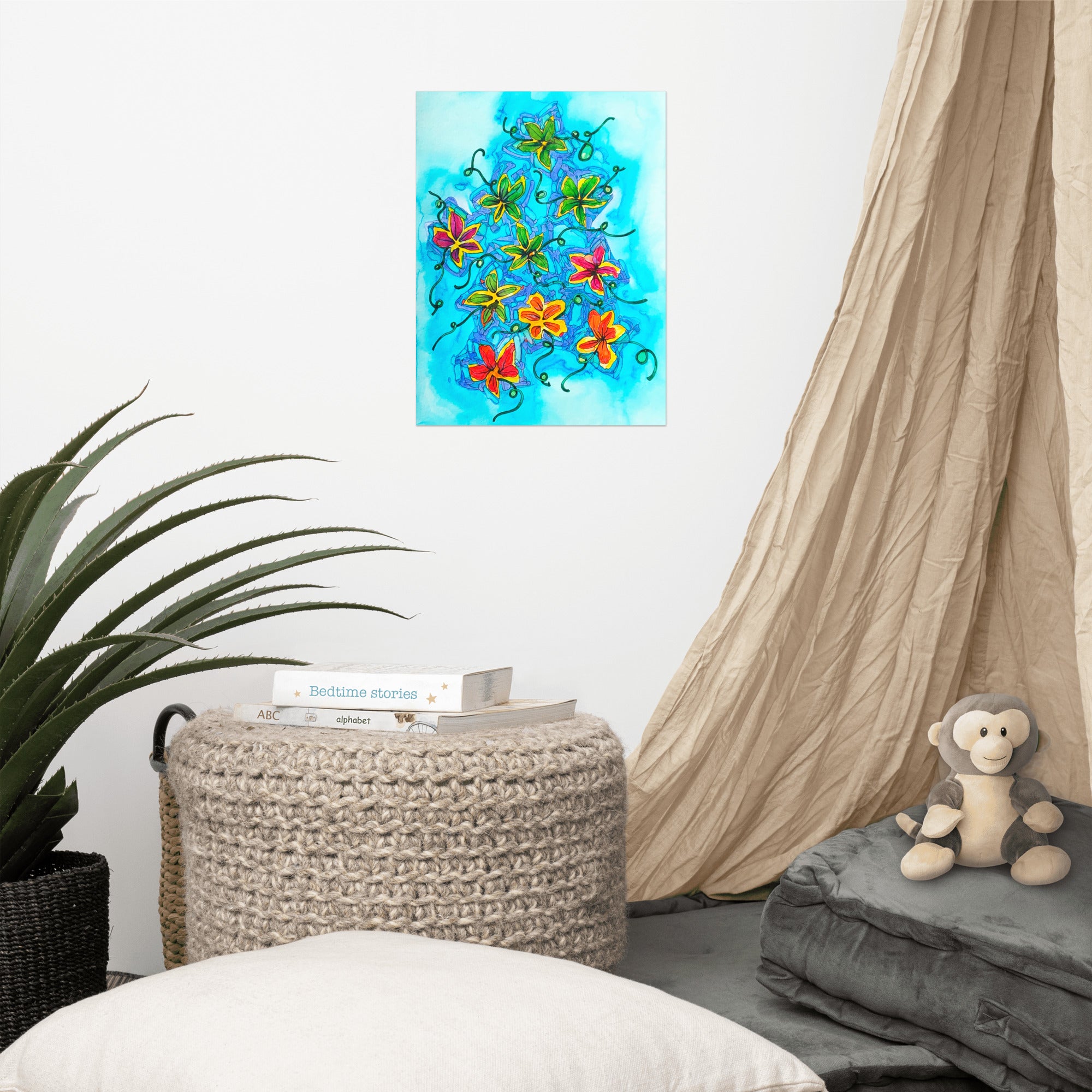 Flower Patch Poster Unframed - Art Love Decor