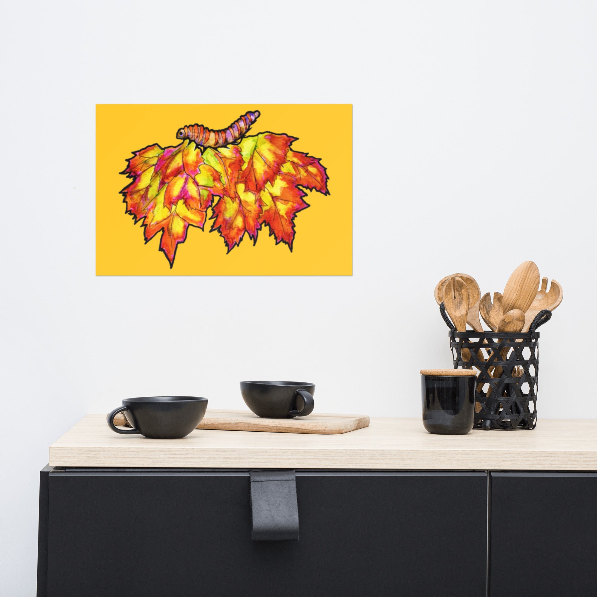Fall Leaves Poster Unframed - Art Love Decor