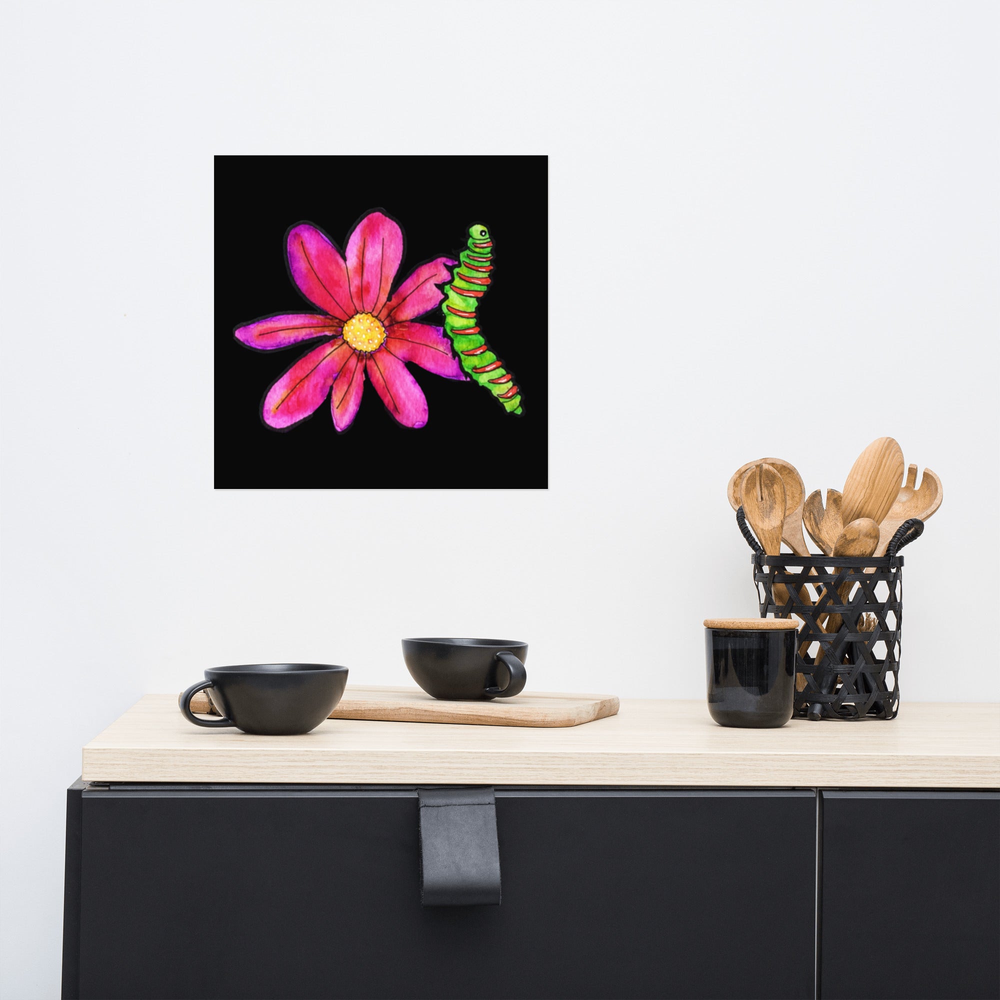 Night Flower Poster Unframed - Art Love Decor