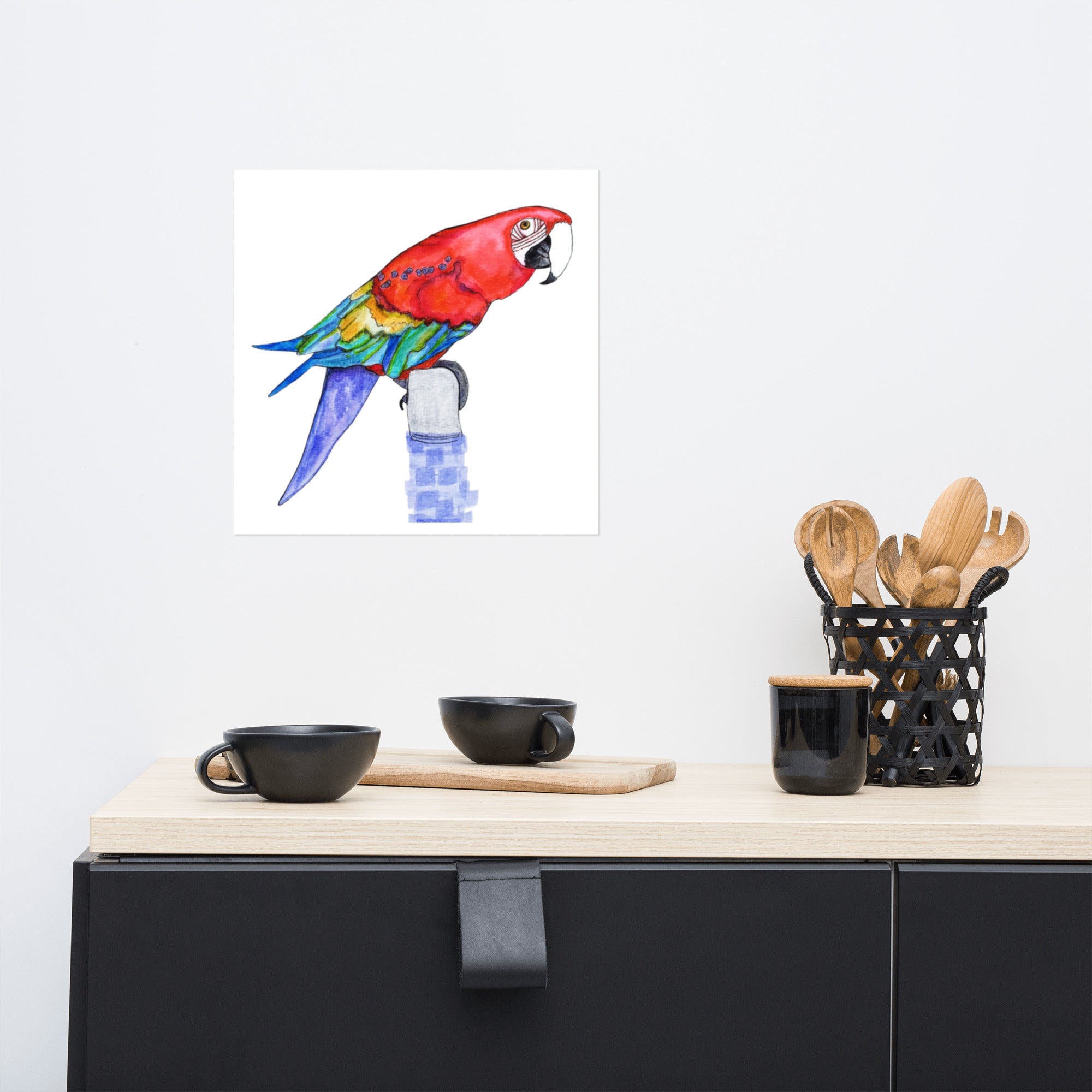 Parrot Poster Unframed - Art Love Decor