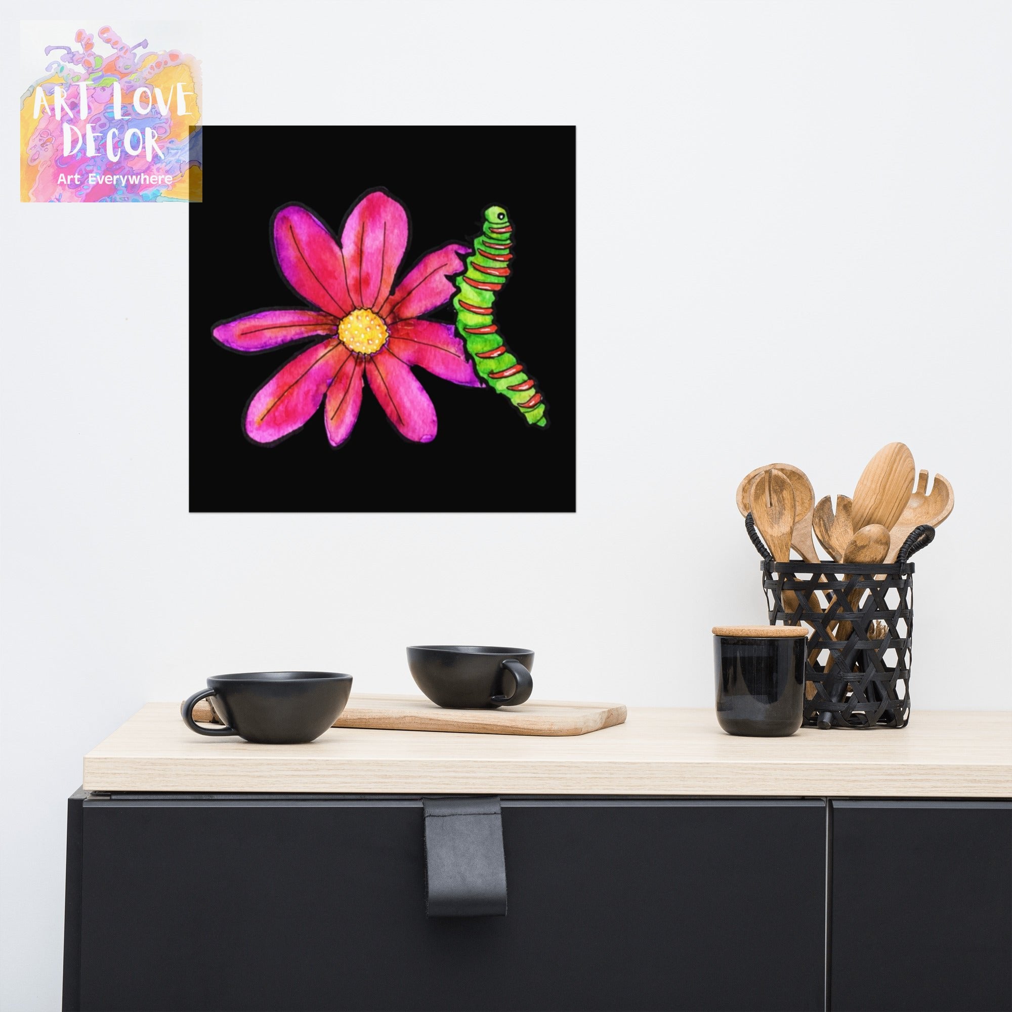 Night Flower Poster Unframed - Art Love Decor