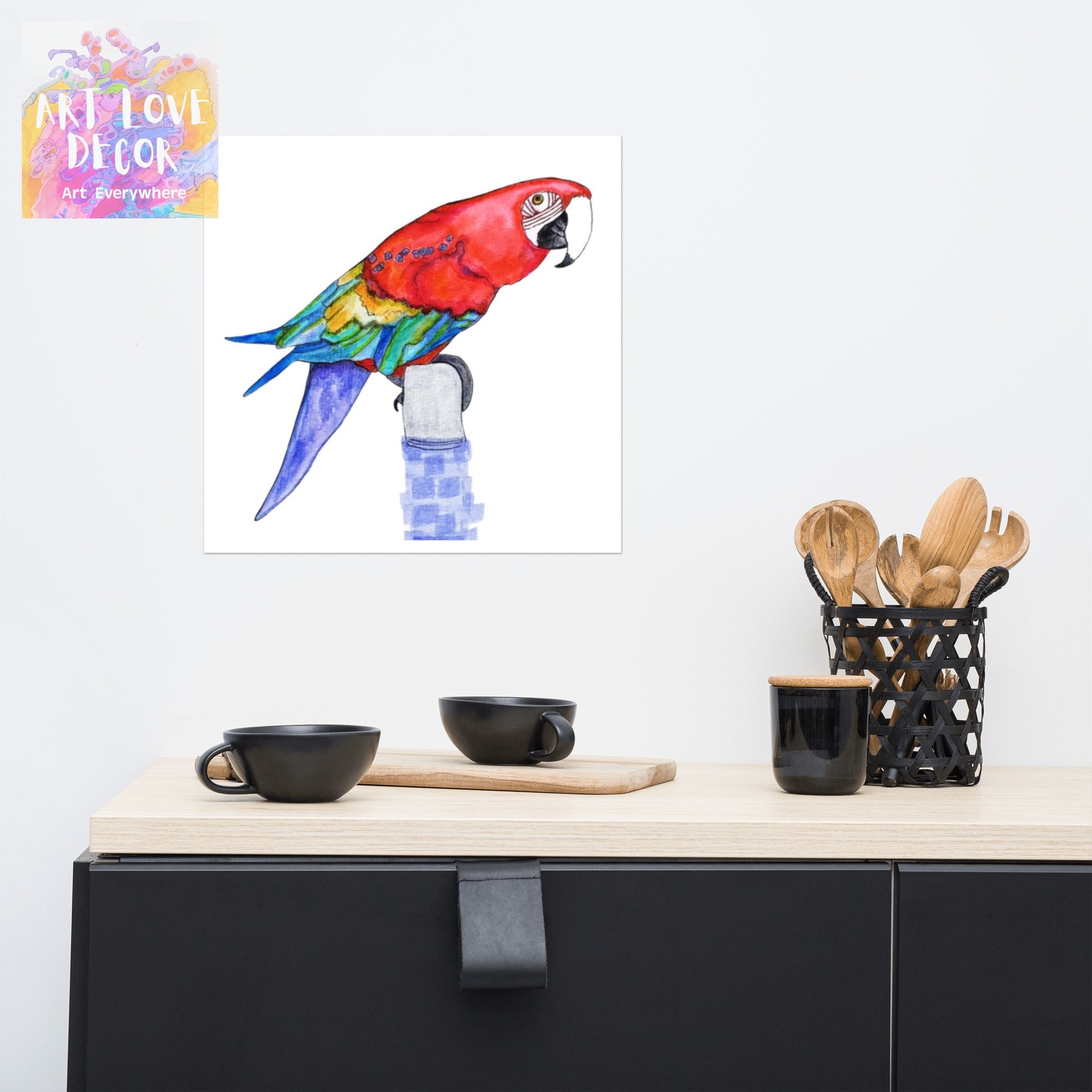 Parrot Poster Unframed - Art Love Decor