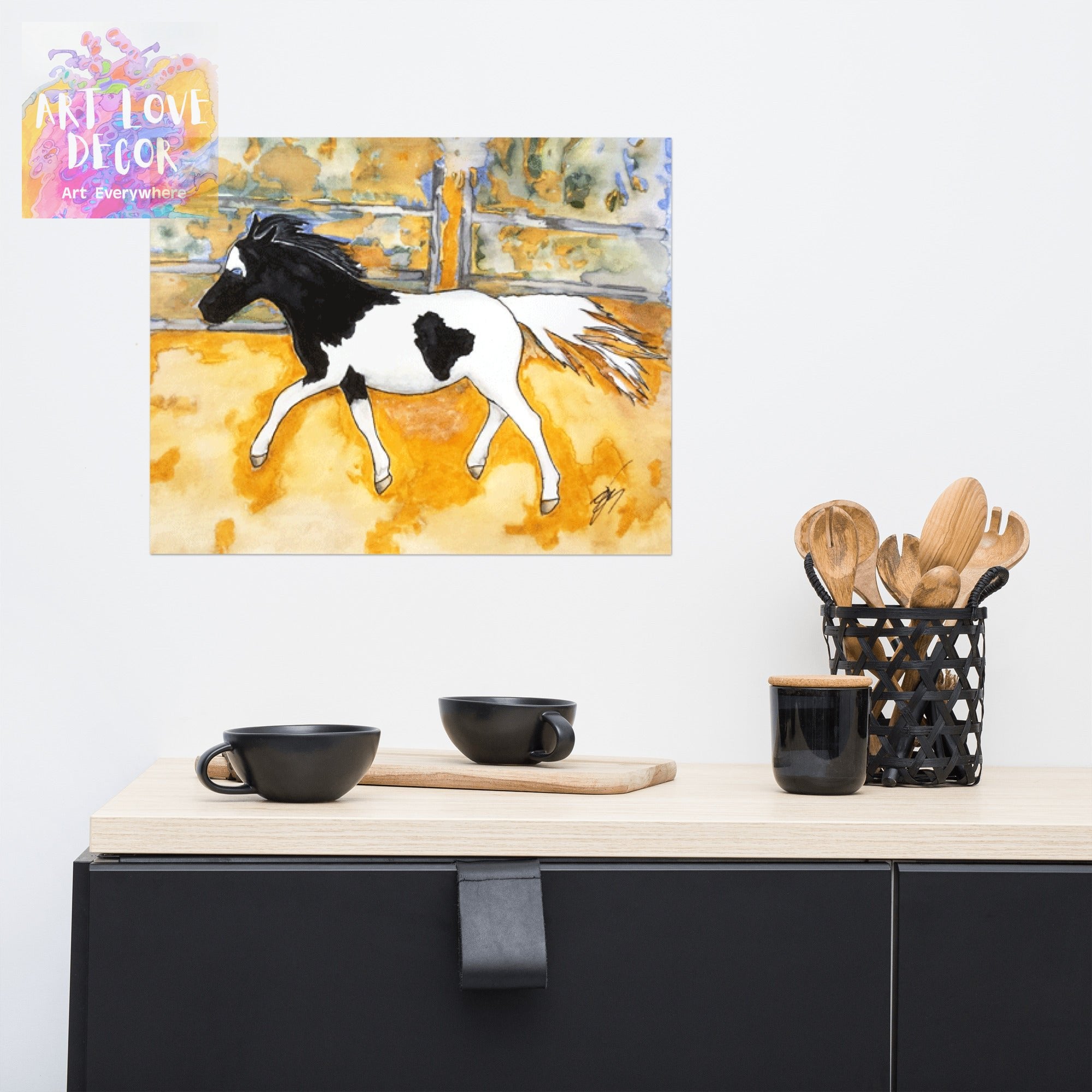 Teeny Mini Horse Poster Unframed - Art Love Decor