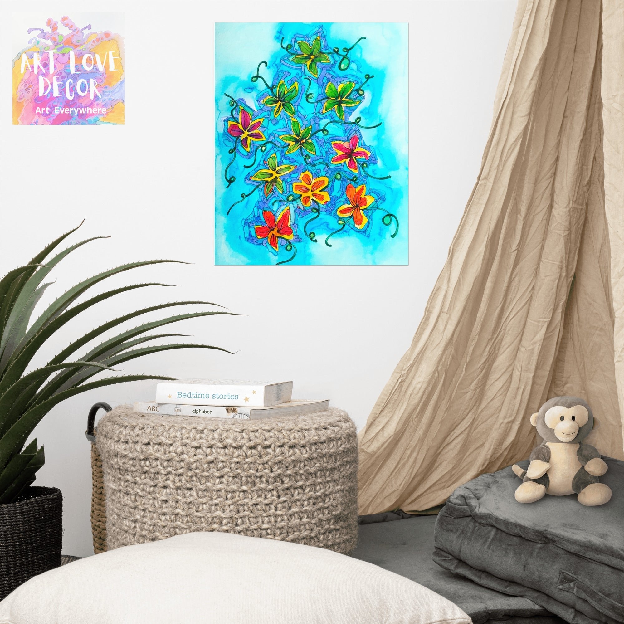 Flower Patch Poster Unframed - Art Love Decor