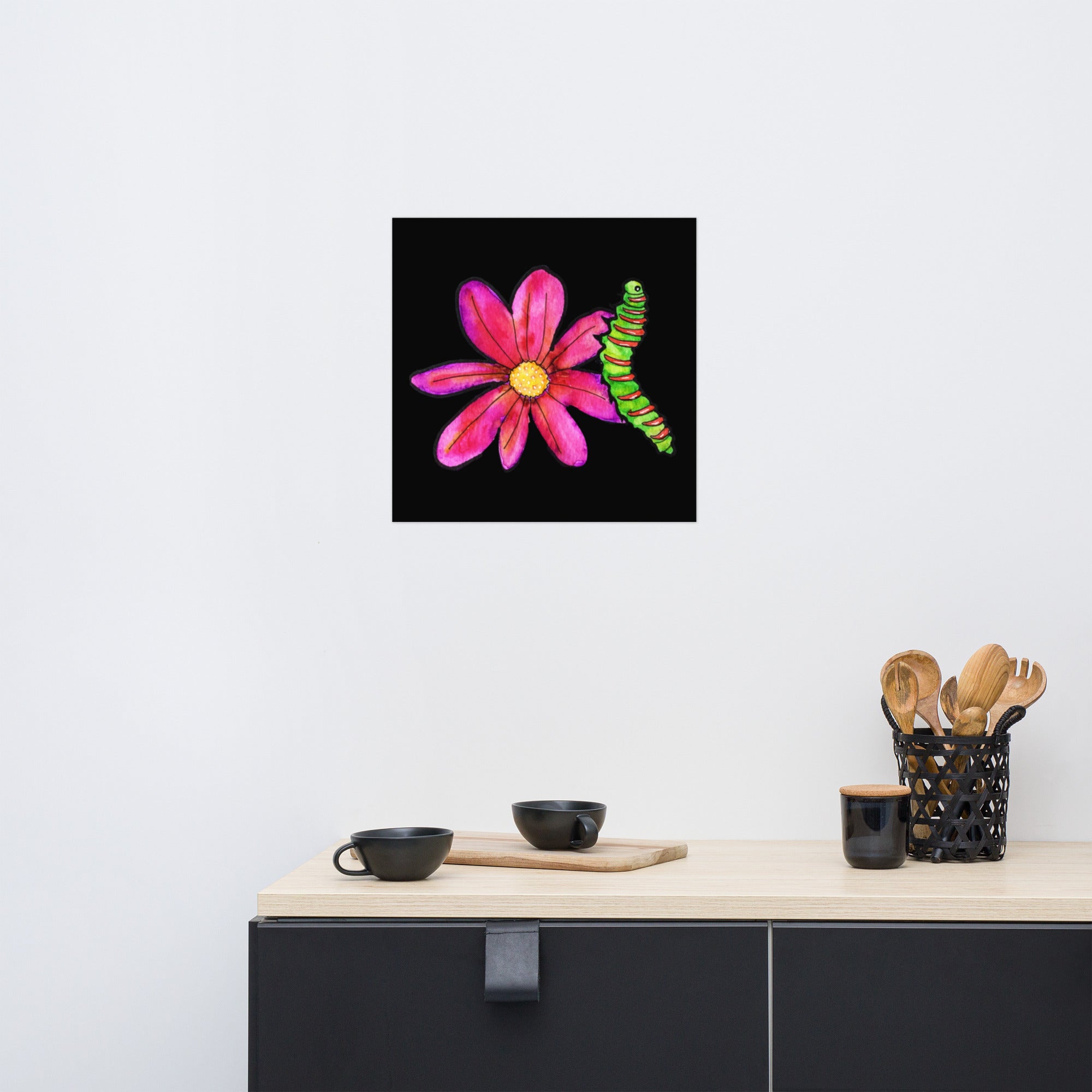 Night Flower Poster Unframed - Art Love Decor