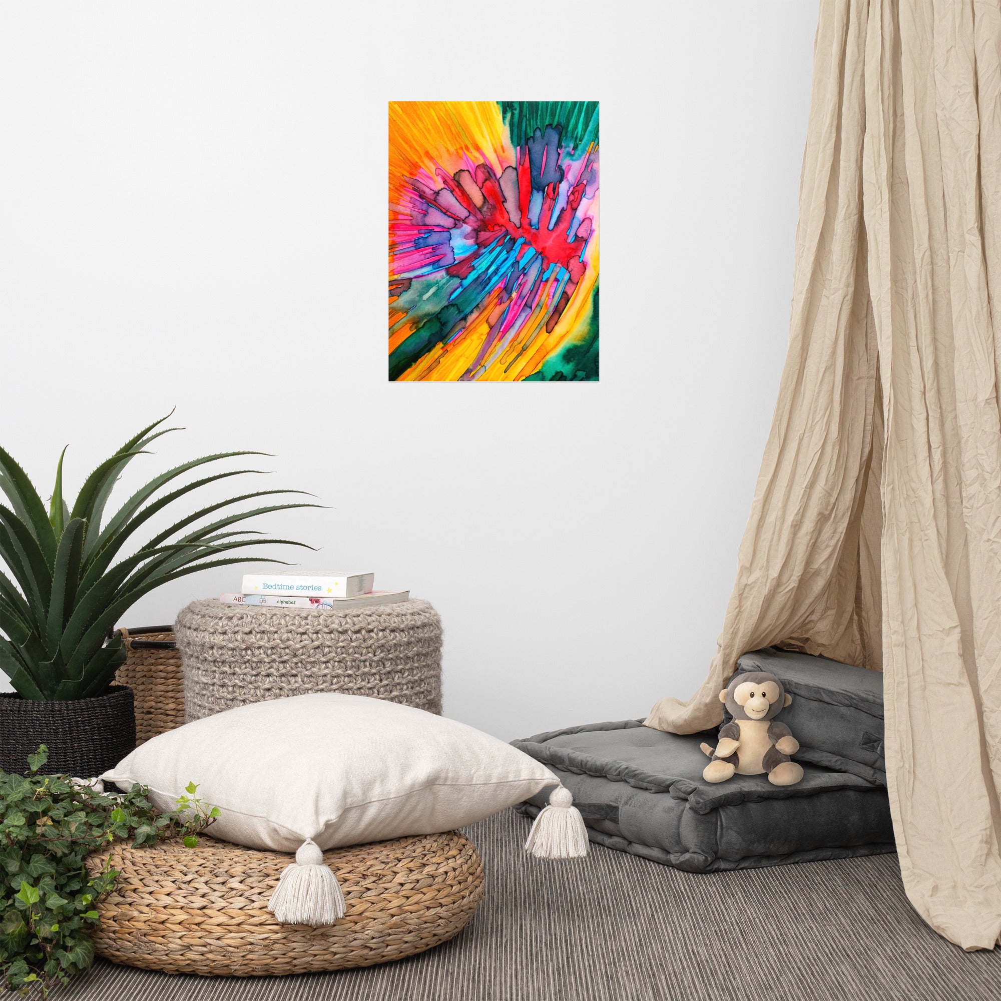 Sunburst Poster Unframed - Art Love Decor
