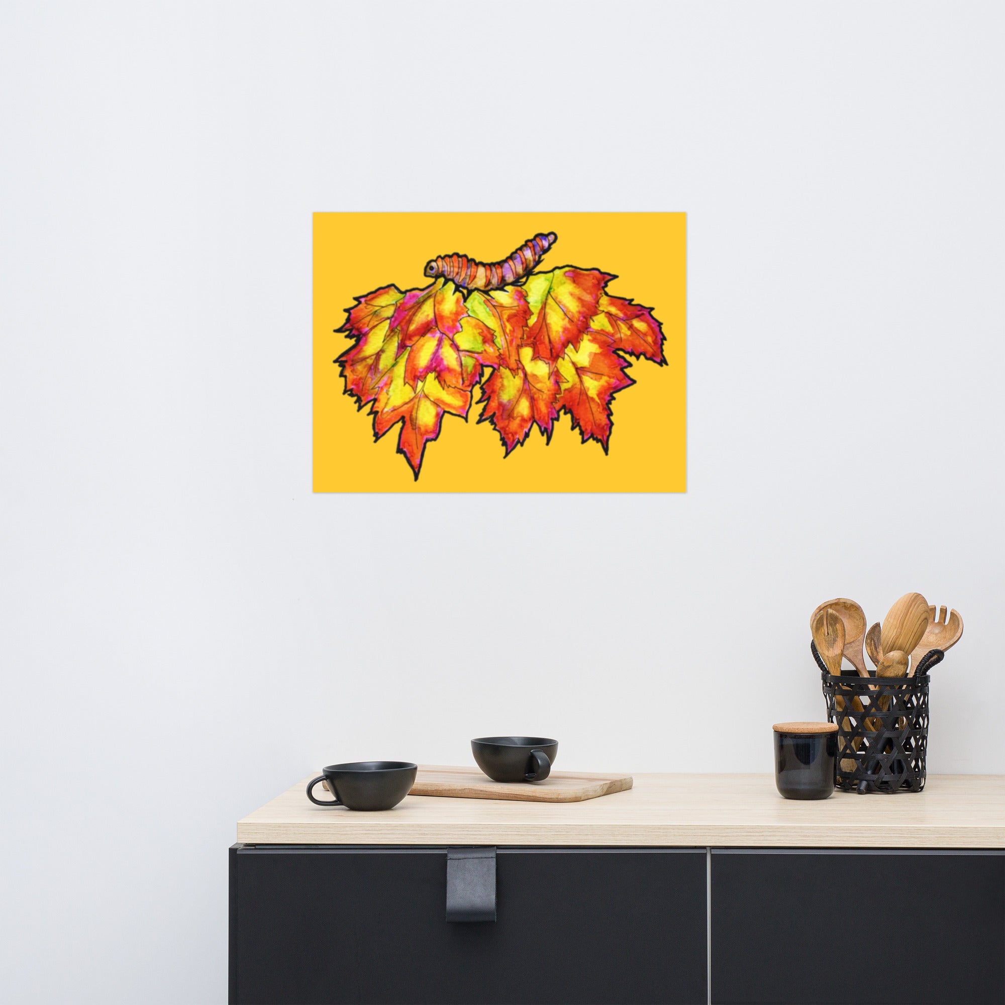 Fall Leaves Poster Unframed - Art Love Decor
