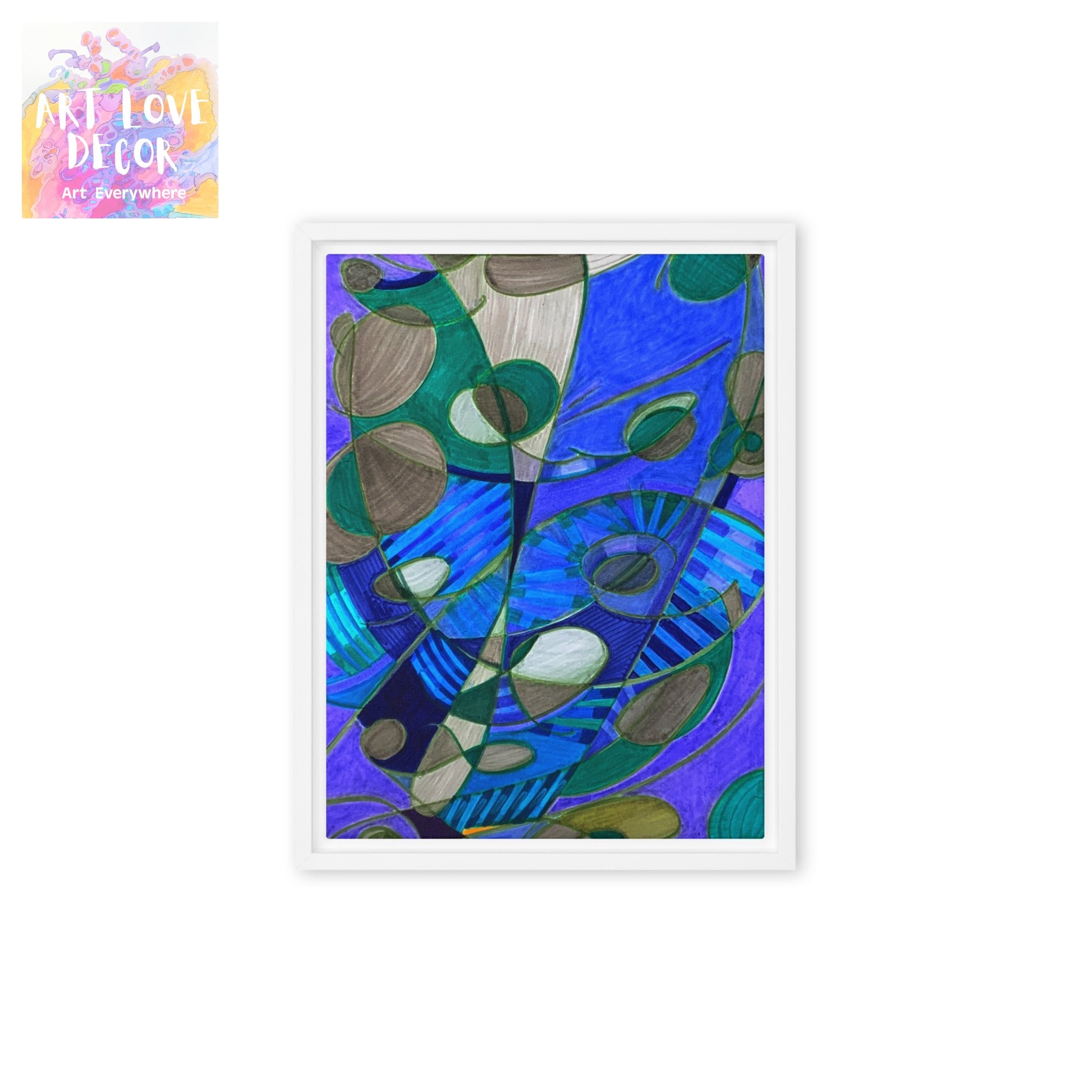 Knot Anymore Abstract Framed canvas print - Art Love Decor