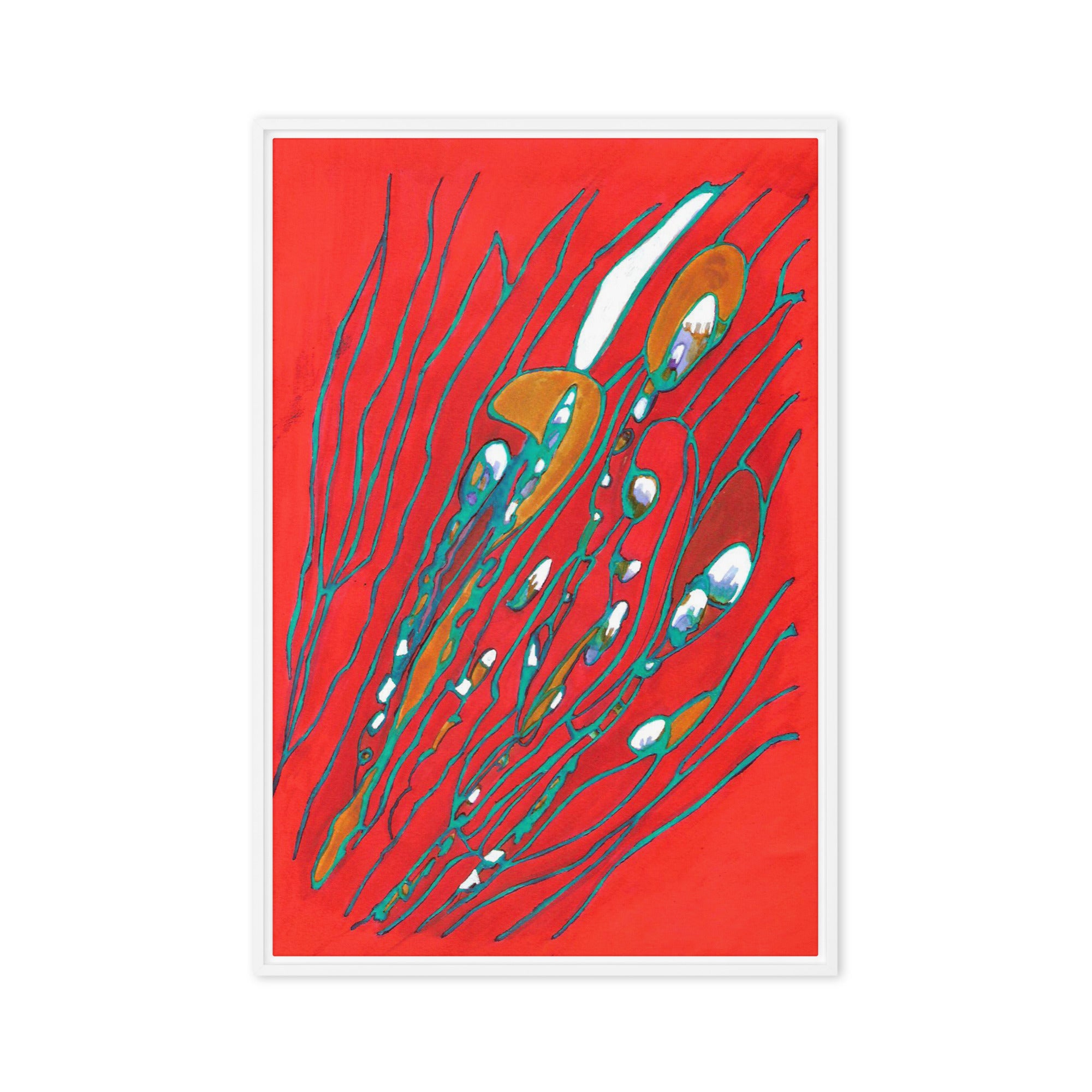 August Abstract Framed canvas print - Art Love Decor