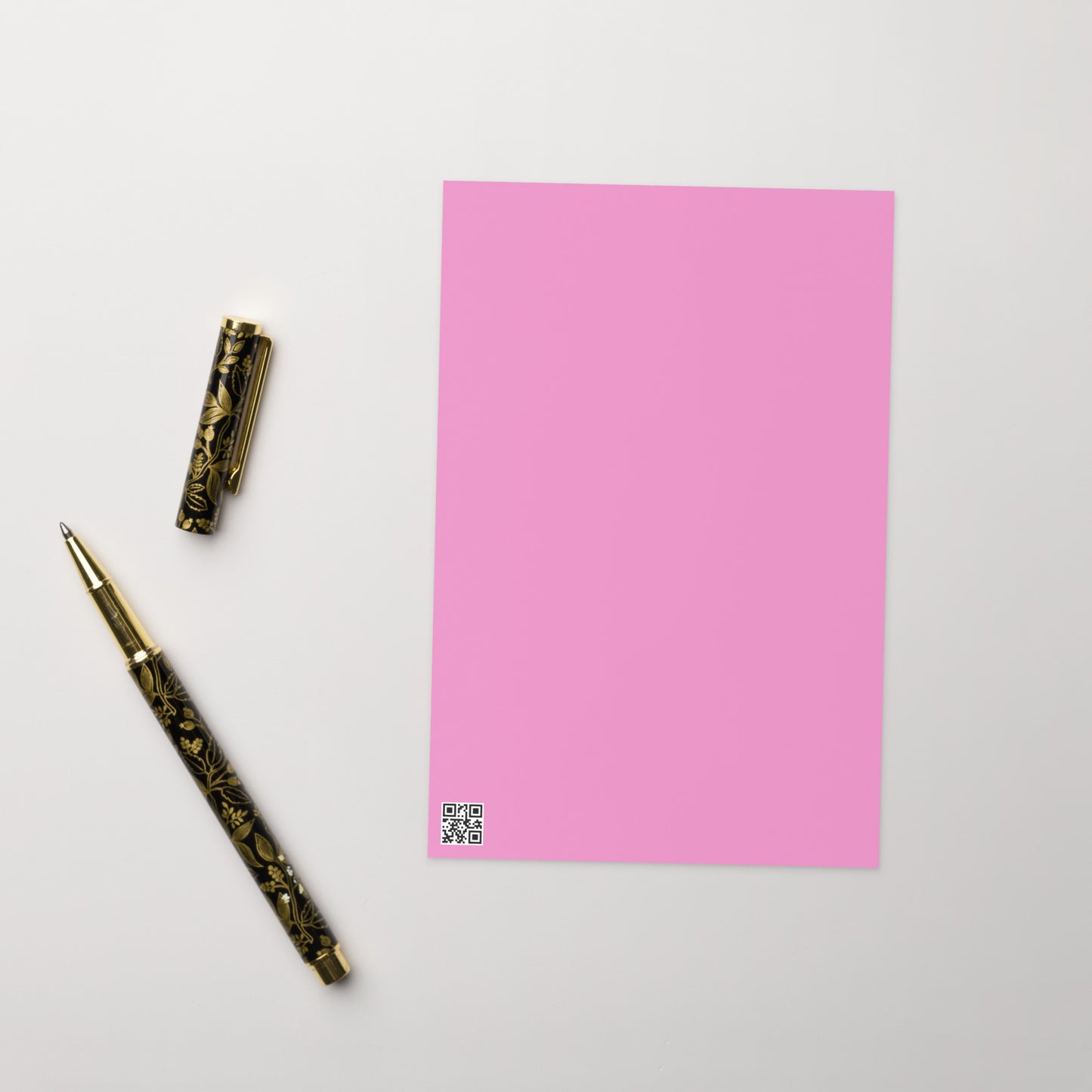 Four Pinks Abstract Greeting card