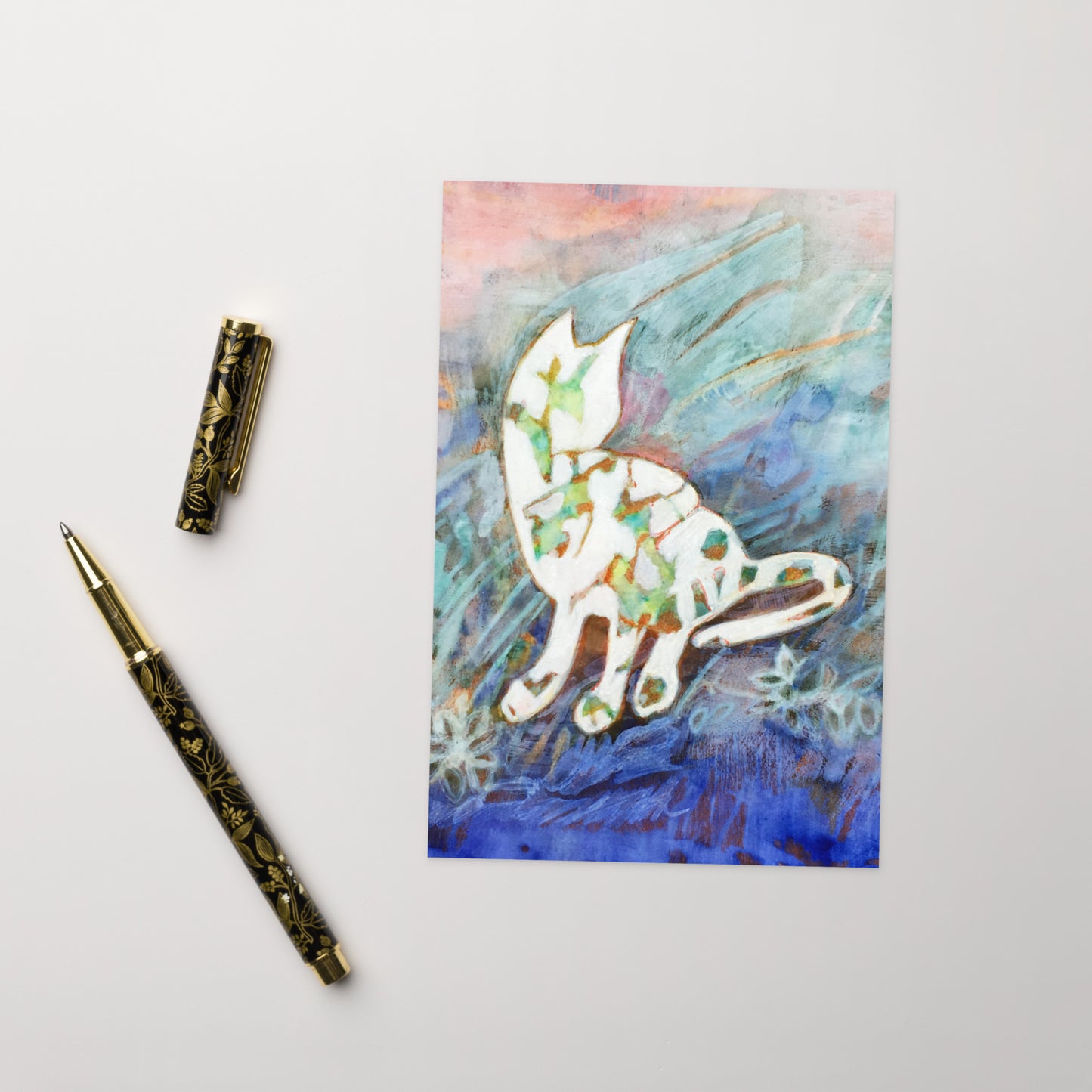 Silhouette Cat Greeting card - Art Love Decor
