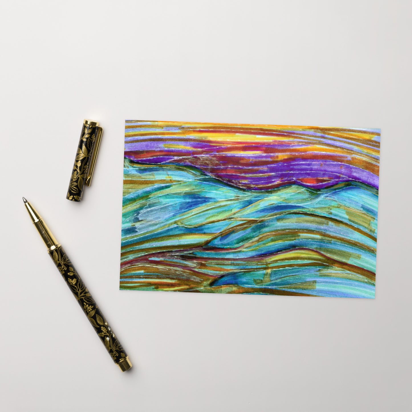 Sundown Greeting card - Art Love Decor