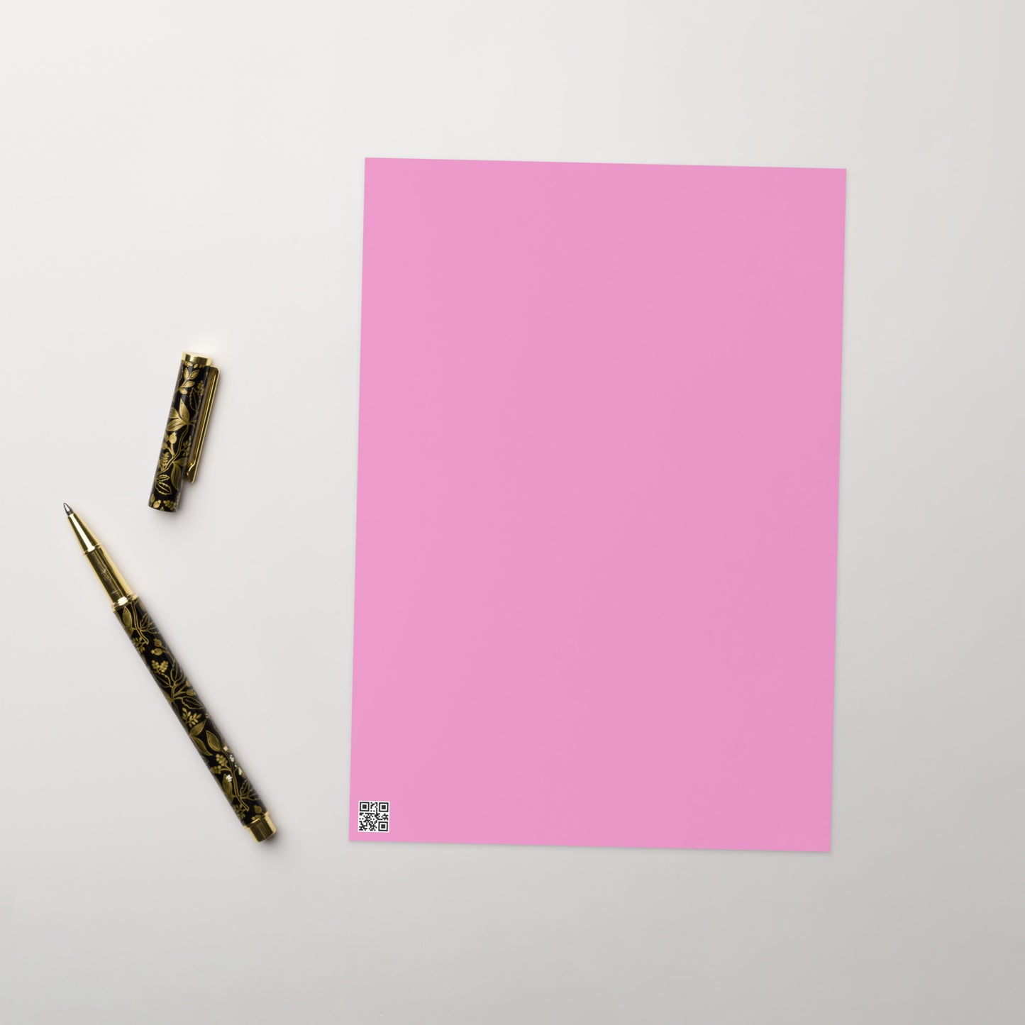 Four Pinks Abstract Greeting card