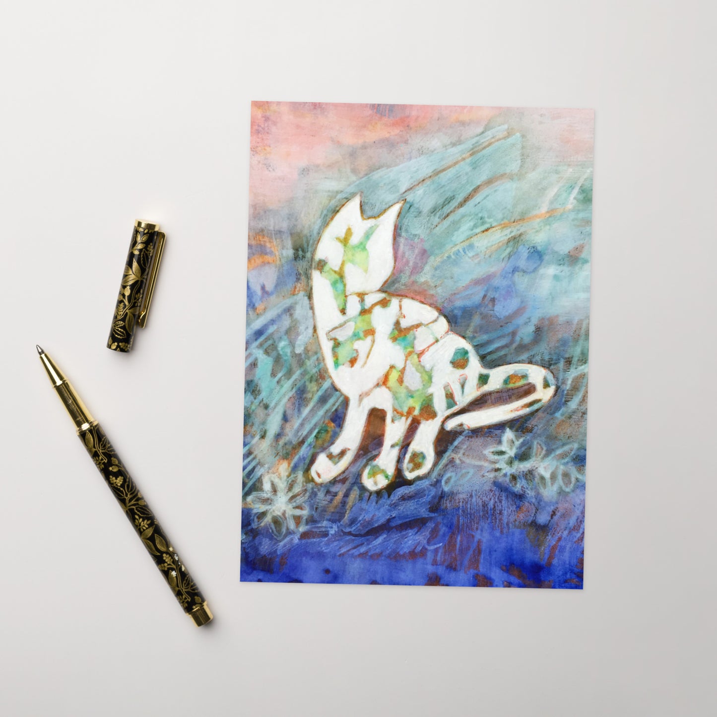 Silhouette Cat Greeting card - Art Love Decor