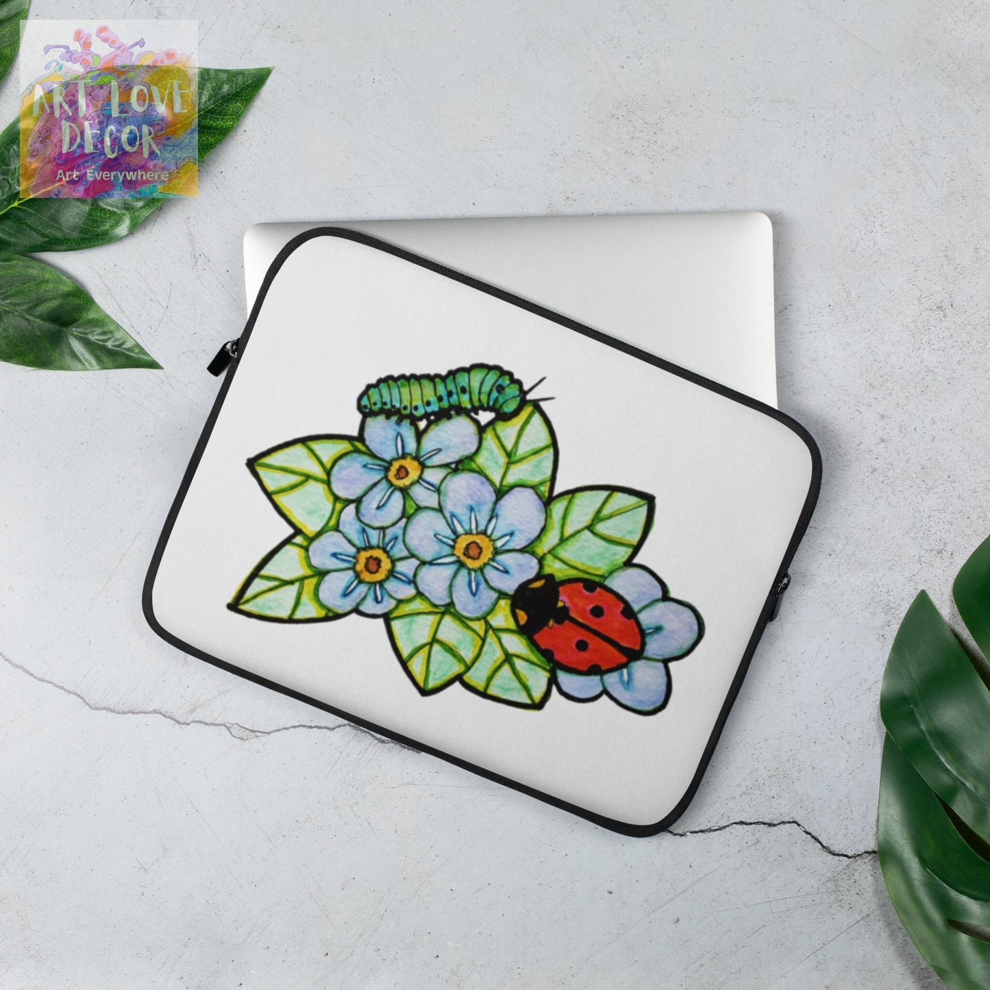Ladybug Caterpillar Laptop Sleeve